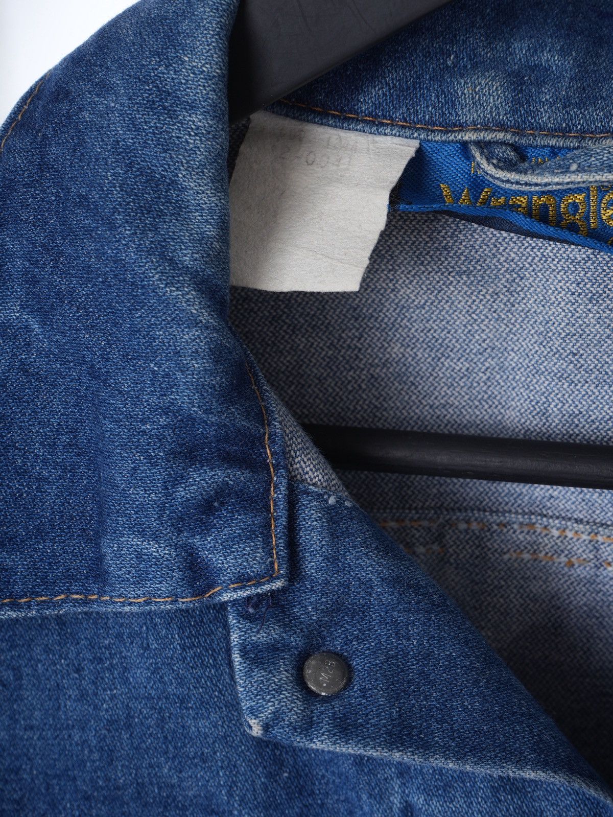Vintage Vintage 80's Wrangler 124MJ Western Faded Blue Denim Jacket Size US M / EU 48-50 / 2 - 4 Thumbnail