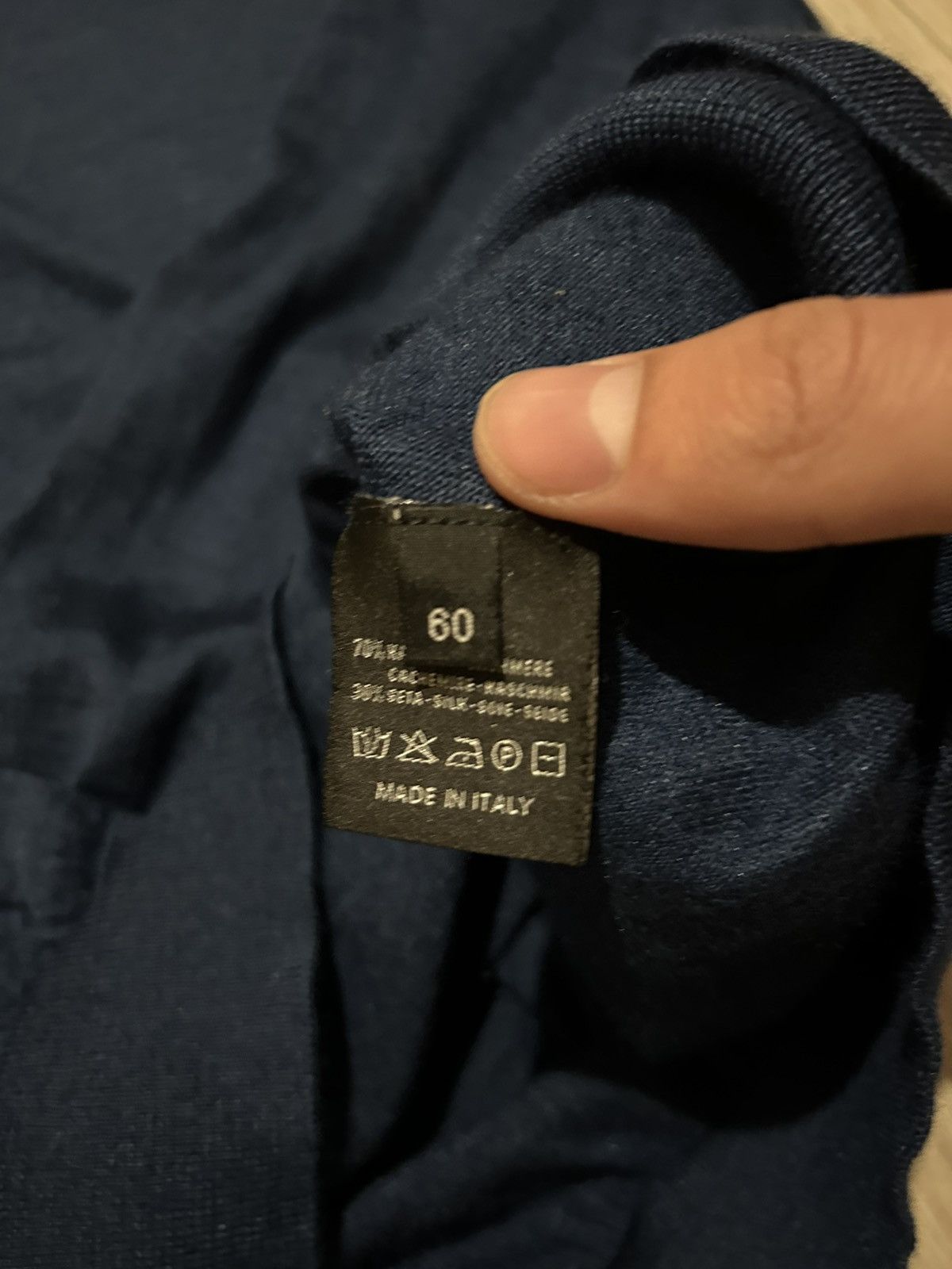 Patrick Hellmann Collection Hellmann long sleeve cashmere polo tee Size US XXL / EU 58 / 5 - 5 Thumbnail