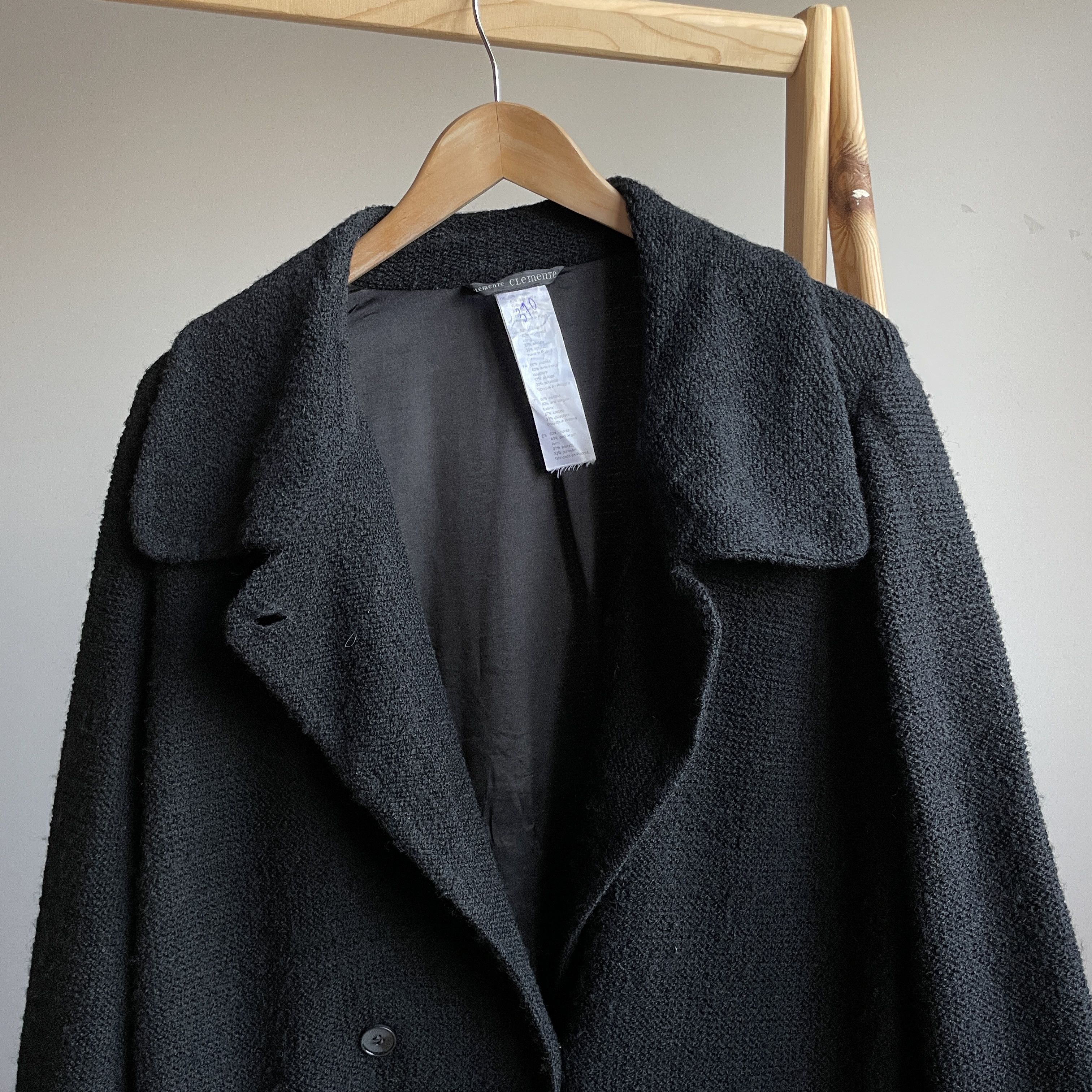 Other Elemente Clemente Viscose Wool Boucle Double Breasted Coat Size M / US 6-8 / IT 42-44 - 4 Thumbnail