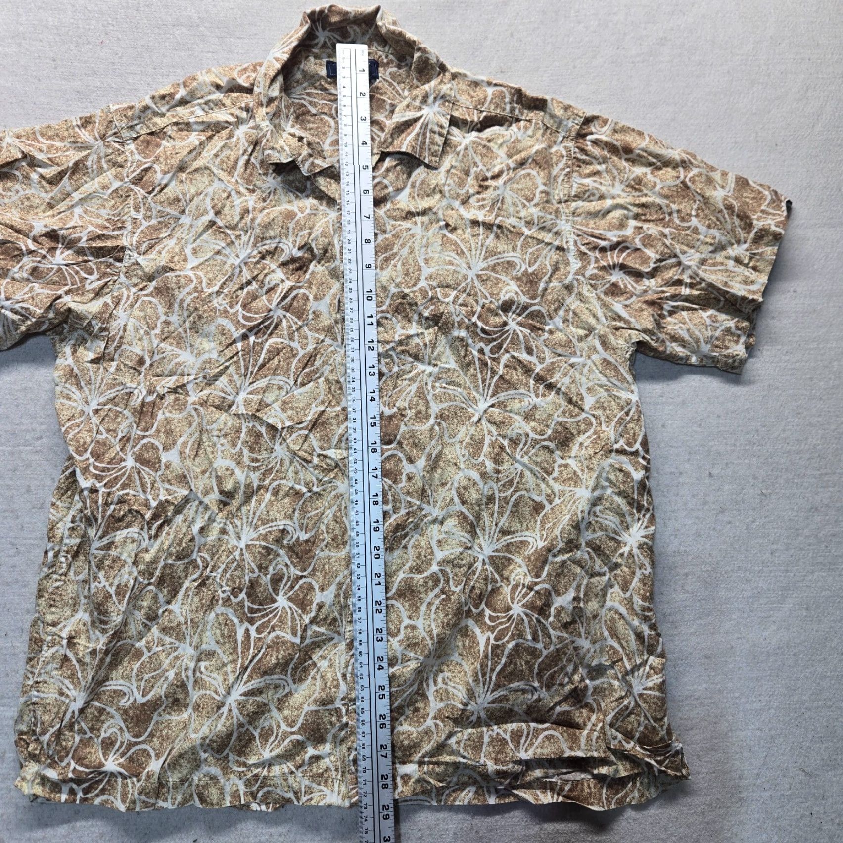 Vintage Saddlebred Shirt Hawaiian Floral Button-Up XL Men Blue Adults Size XL Shirt Size US XL / EU 56 / 4 - 6 Thumbnail