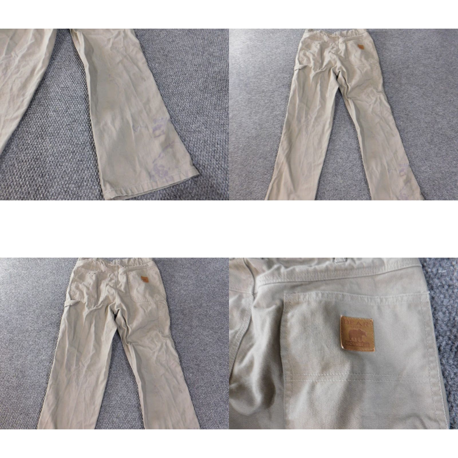 Doublet Bear River Workwear Jeans 30x28 Gray Denim Straight Mens Casual Streetwear 90s Retro Outdoor Straight Size US 30 / EU 46 - 9 Thumbnail