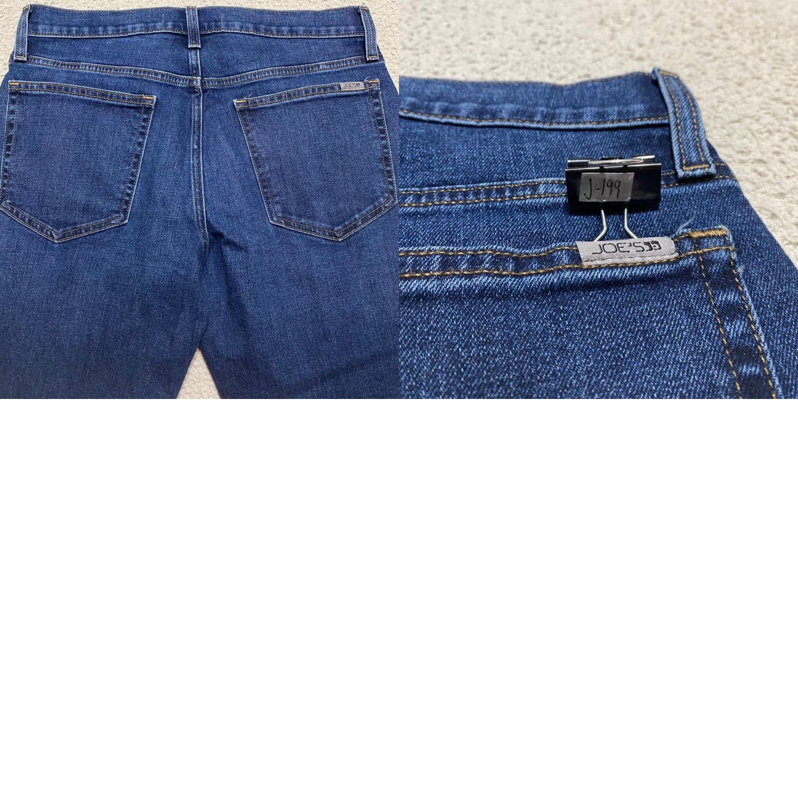 Vintage Joe's Jeans Brixton Straight Jeans Blue Denim Dark Wash Slim Mid Rise Men 31 Inseam 31 5-Pocket Cotton Blend Cotton Polyester China Mexico Vintage No Size US 31 - 9 Thumbnail
