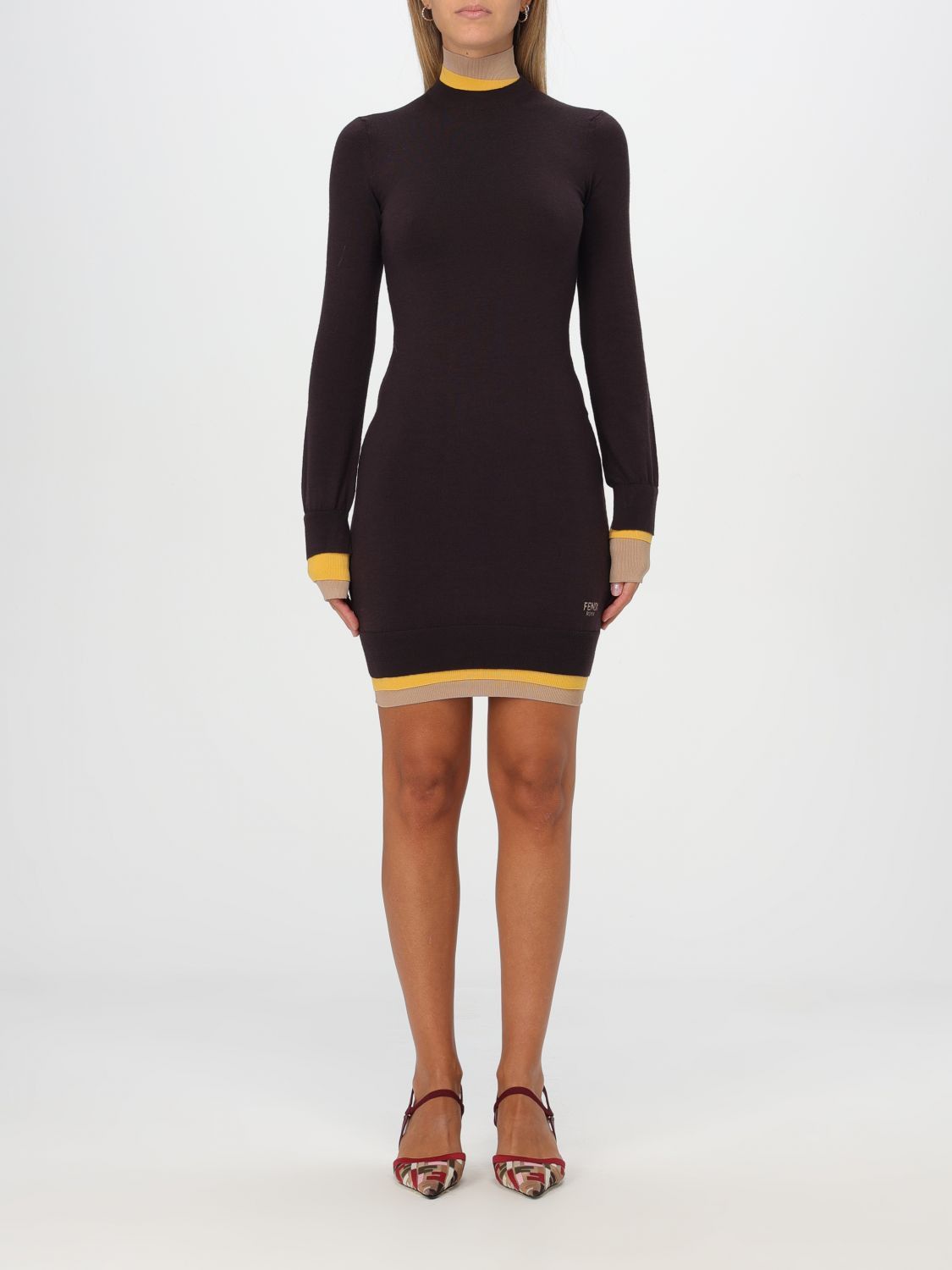 Fendi Fendi Dress Woman Beige | Grailed