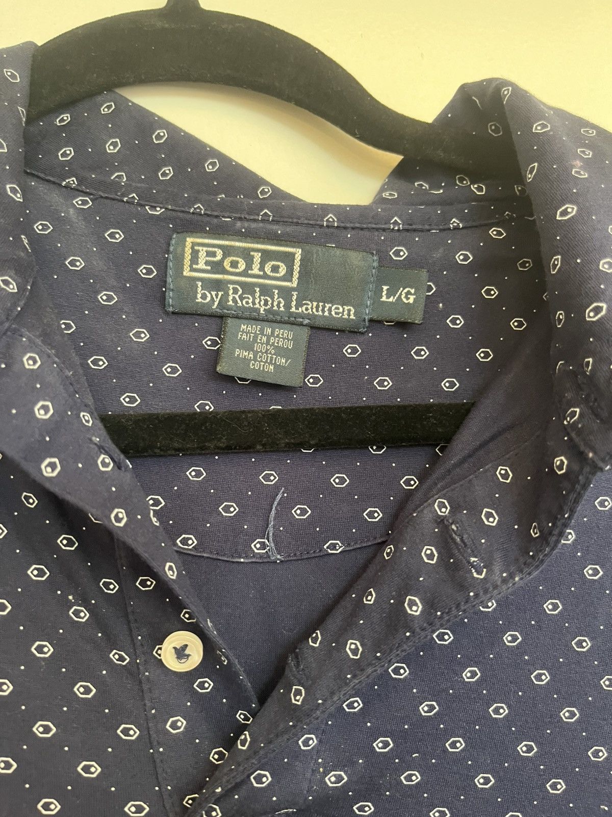 Polo Ralph Lauren navy blue Polo Ralph Lauren golf shirt Men’s Large Size US L / EU 52-54 / 3 - 2 Thumbnail