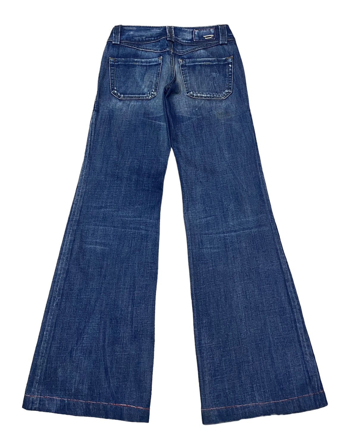 Diesel × If Six Was Nine Rare Design Vintage Brand Diesel Flared Jeans 1990s Size US 26 / EU 42 - 2 Thumbnail