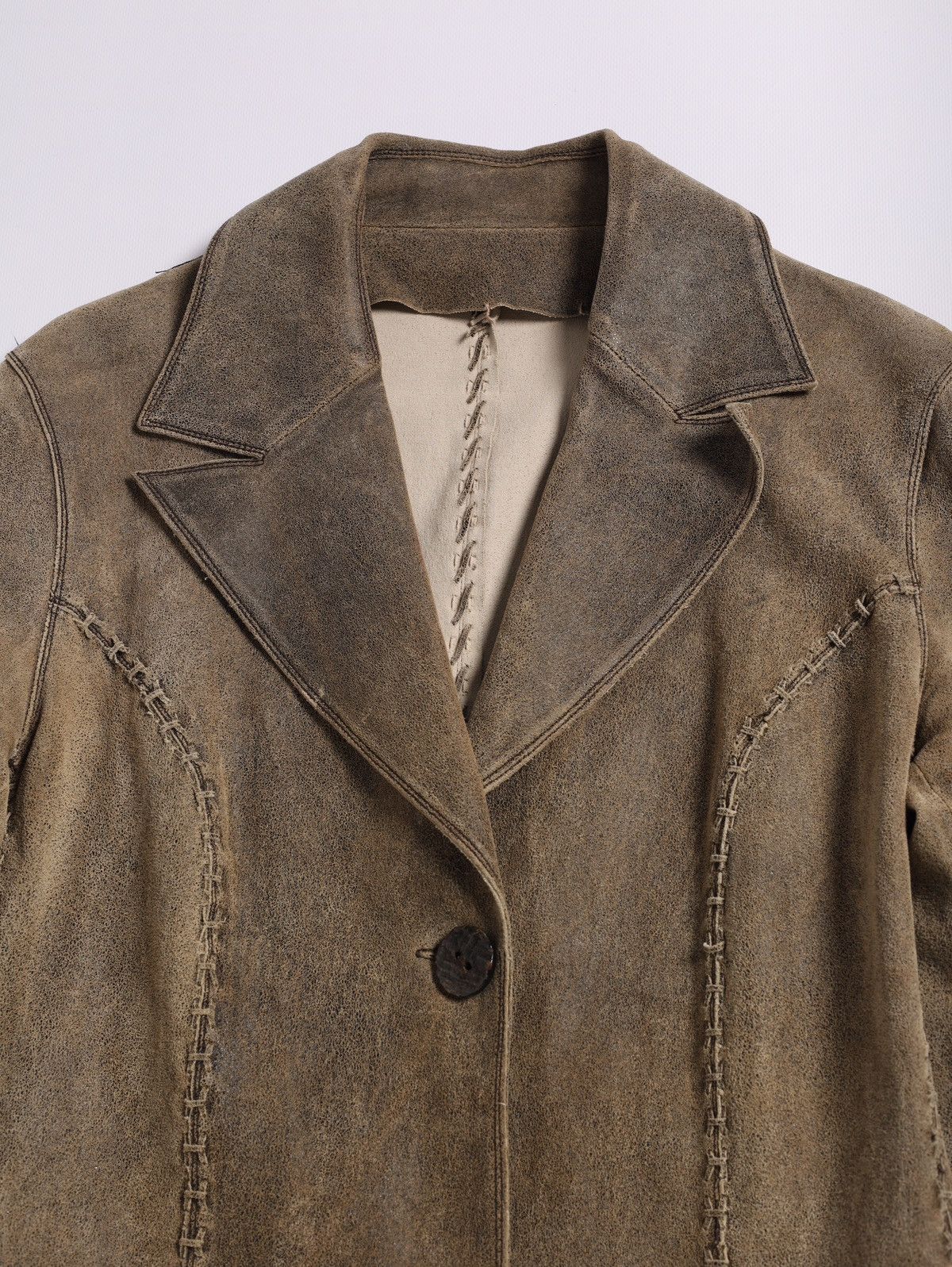 Other Rindi Leather Western Jacket Blazer Italy Fade Size M / US 6-8 / IT 42-44 - 4 Thumbnail