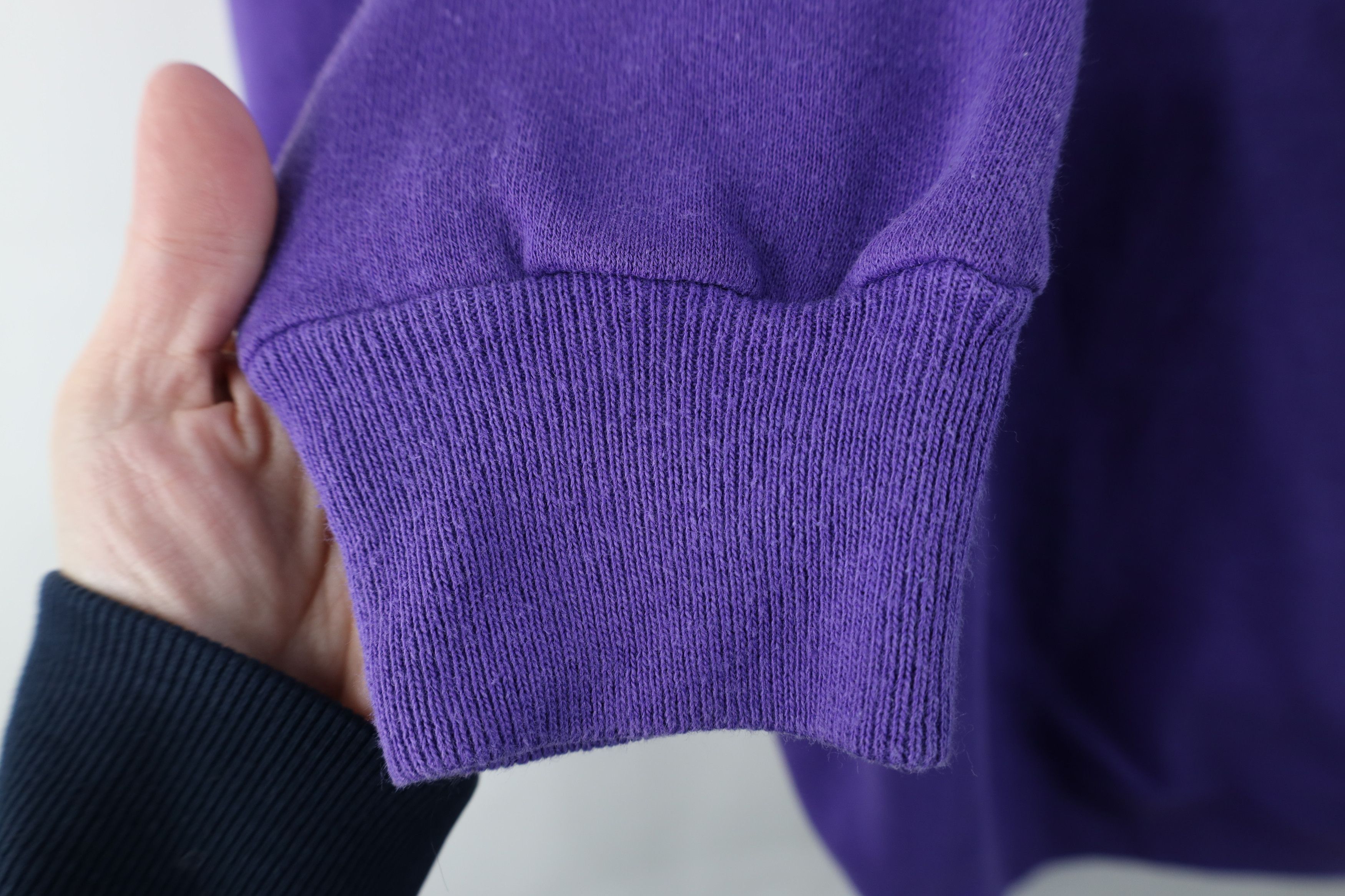 Vintage Vintage 90s Streetwear Blank Crewneck Sweatshirt Purple USA Size XXL / US 16-18 / IT 52-54 - 6 Thumbnail