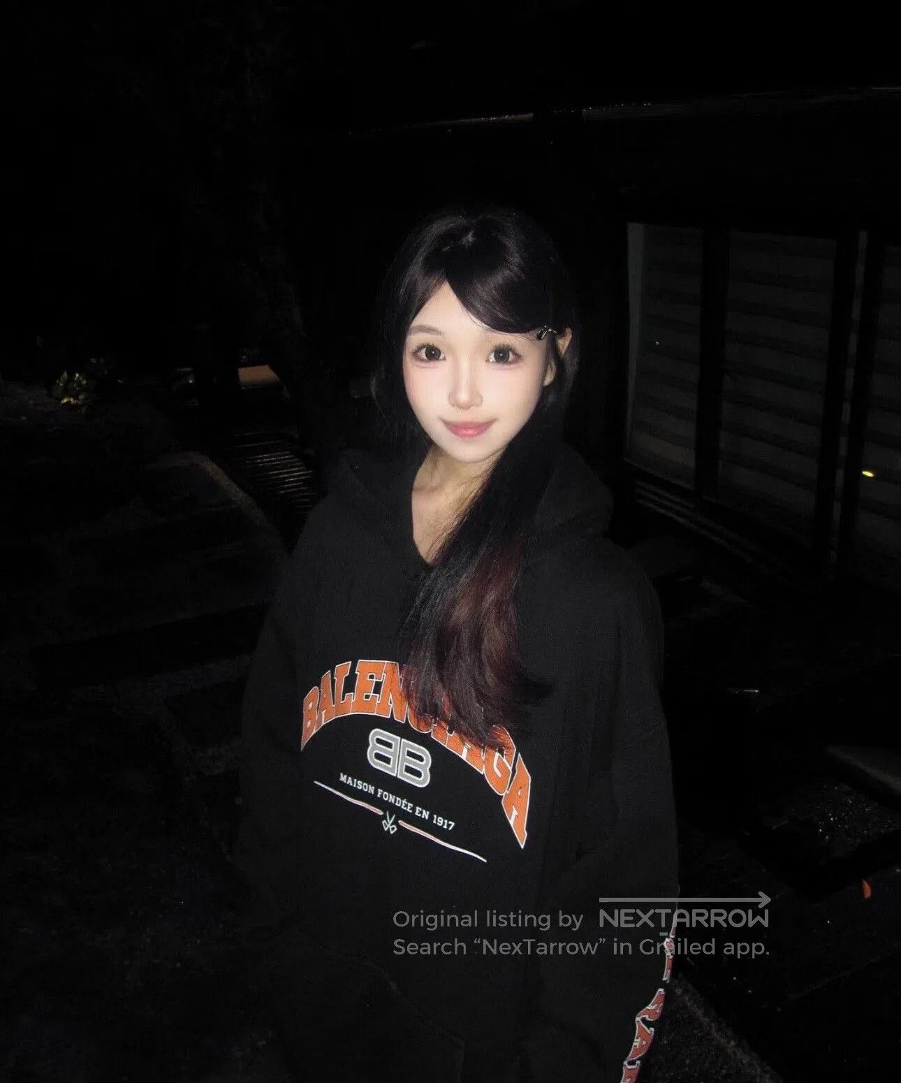 Balenciaga balenciaga black distressed logo hoodie. Size US XS / EU 42 / 0 - 9 Thumbnail