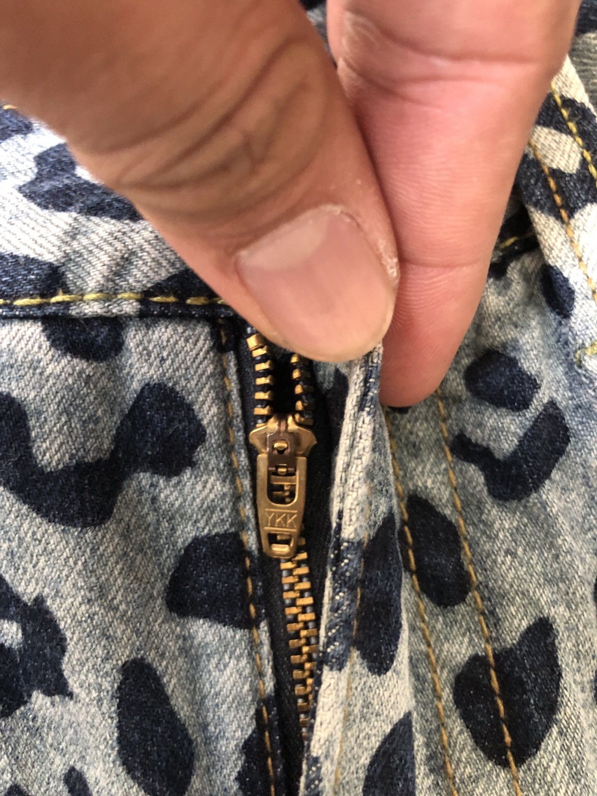 If Six Was Nine × Japanese Brand × Le Grande Bleu (L.G.B.) VINTAGE CO AND LU LEOPARD STYLE DENIM JEANS COANDLU Size US 32 / EU 48 - 5 Thumbnail