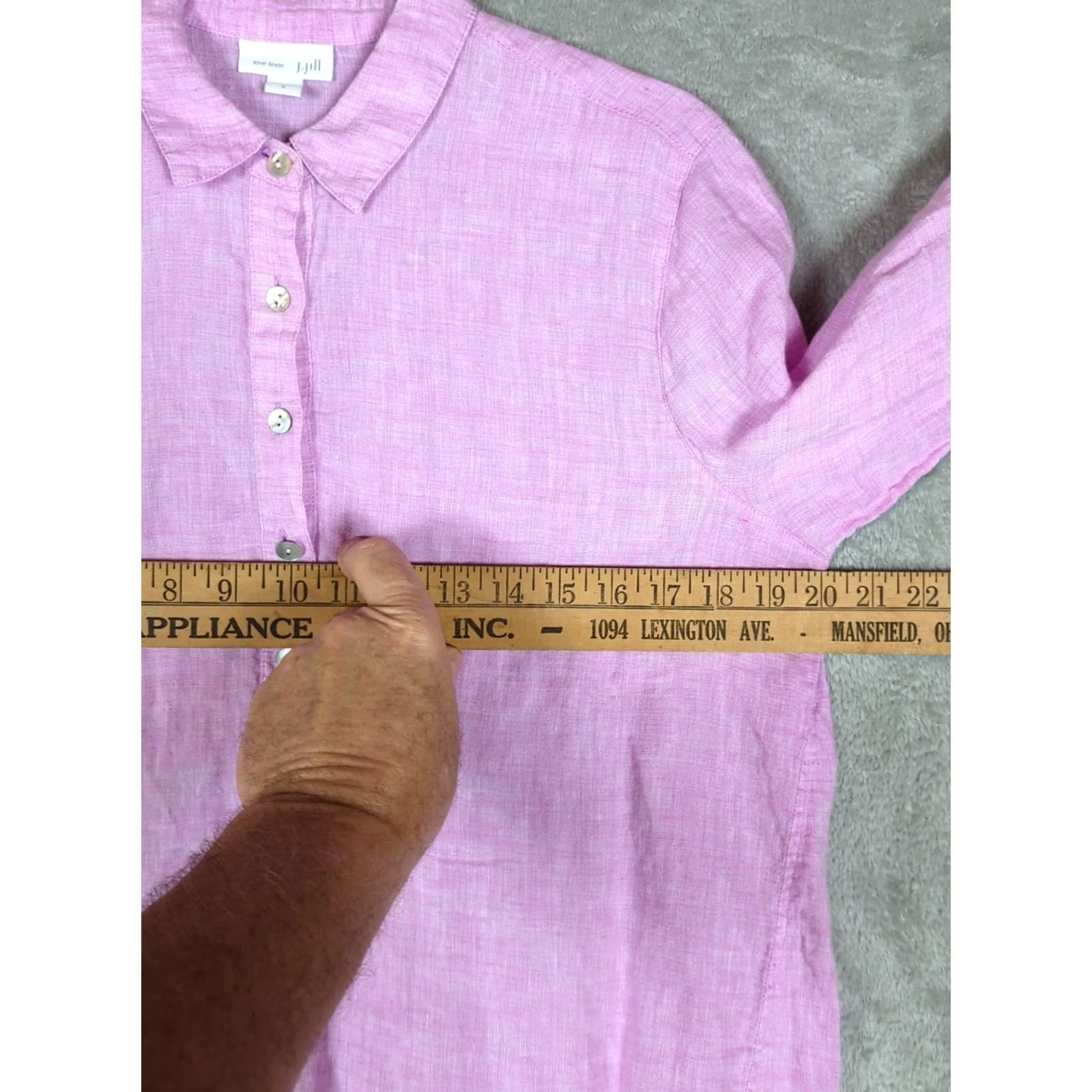 J. Jill VINTAGE J Jill Top S Womans Small Mauve Pink Linen Popover Peasant Lagenlook Tunic Size S / US 4 / IT 40 - 7 Thumbnail