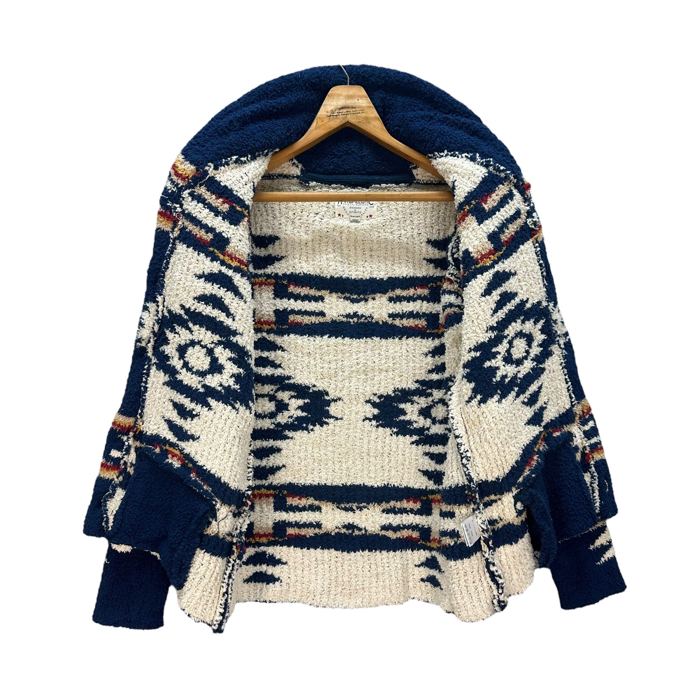 Japanese Brand ANTIBALLISTIC NAVAJO FULLPRINT FLEECE JACKET #8967-43 Size US M / EU 48-50 / 2 - 6 Thumbnail