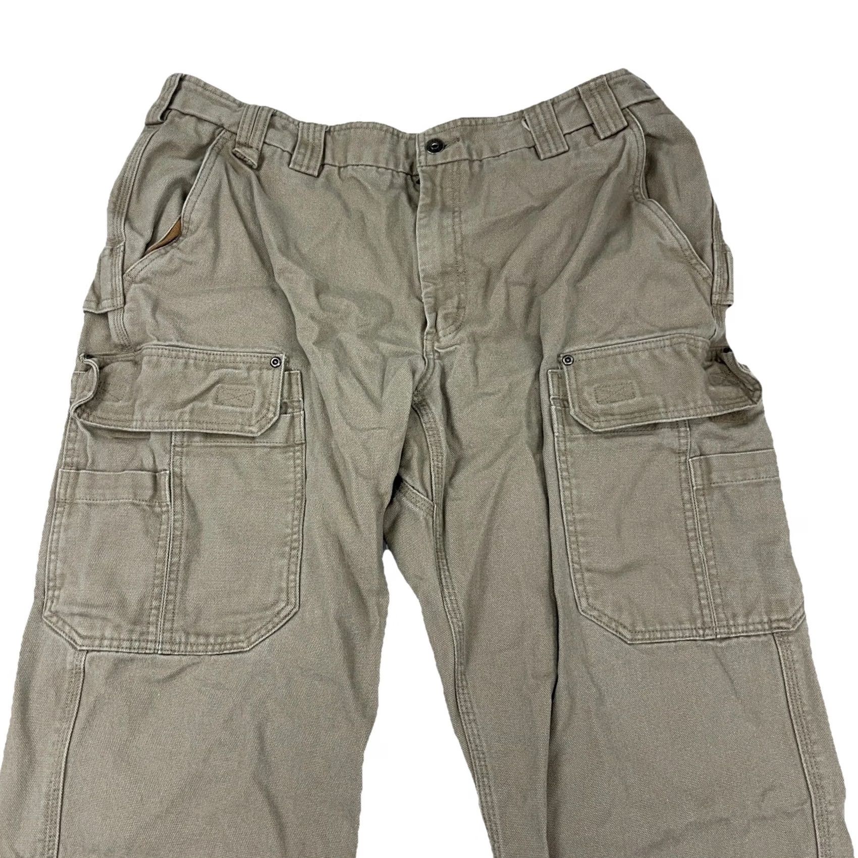 Vintage Duluth Cargo Pants Men 40x30 Tan Canvas Baggy Relaxed Regular Size 40 Size US 40 / EU 56 - 3 Thumbnail
