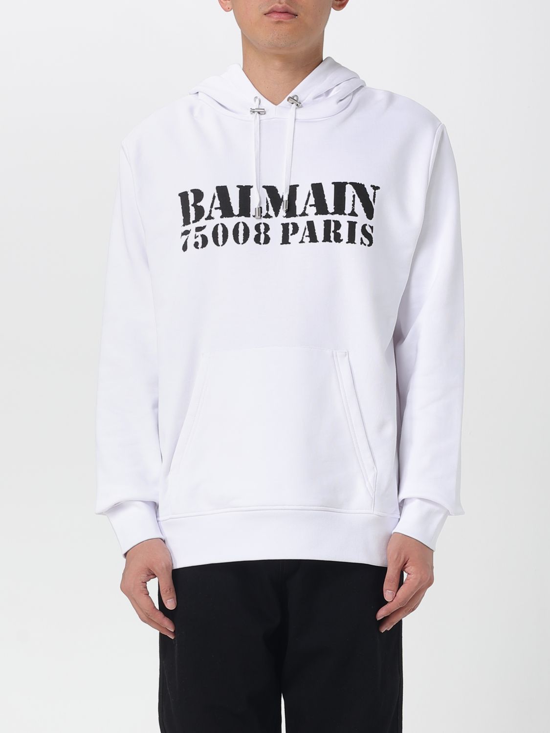 Balmain Balmain Sweatshirt Men White Size US XL / EU 56 / 4 - 1 Thumbnail