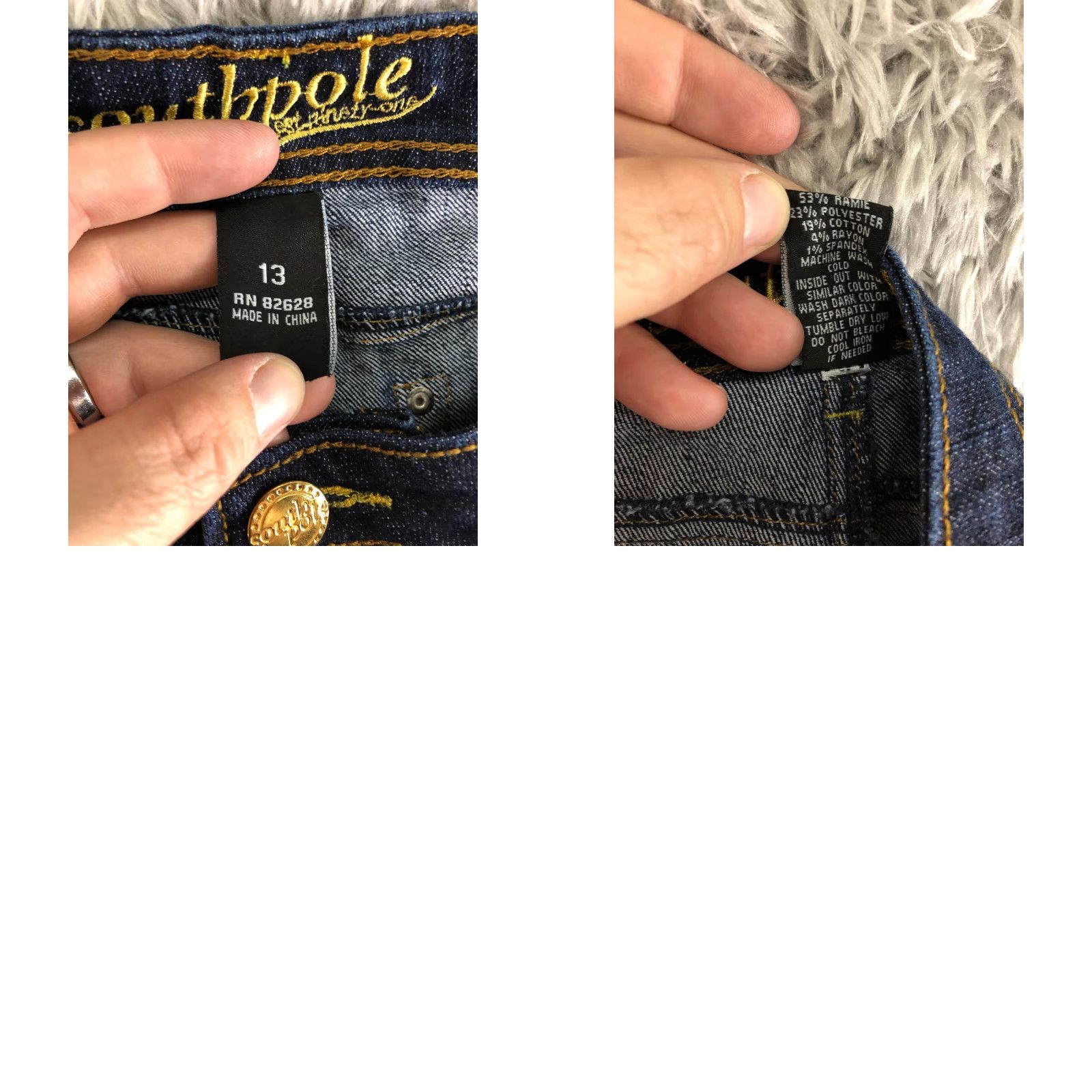 Southpole VINTAGE Southpole Accented Womens Size 13 Mid Rise Bootcut Medium Wash Blue Denim Jeans Size 34" / US 12 / IT 48 - 8 Thumbnail