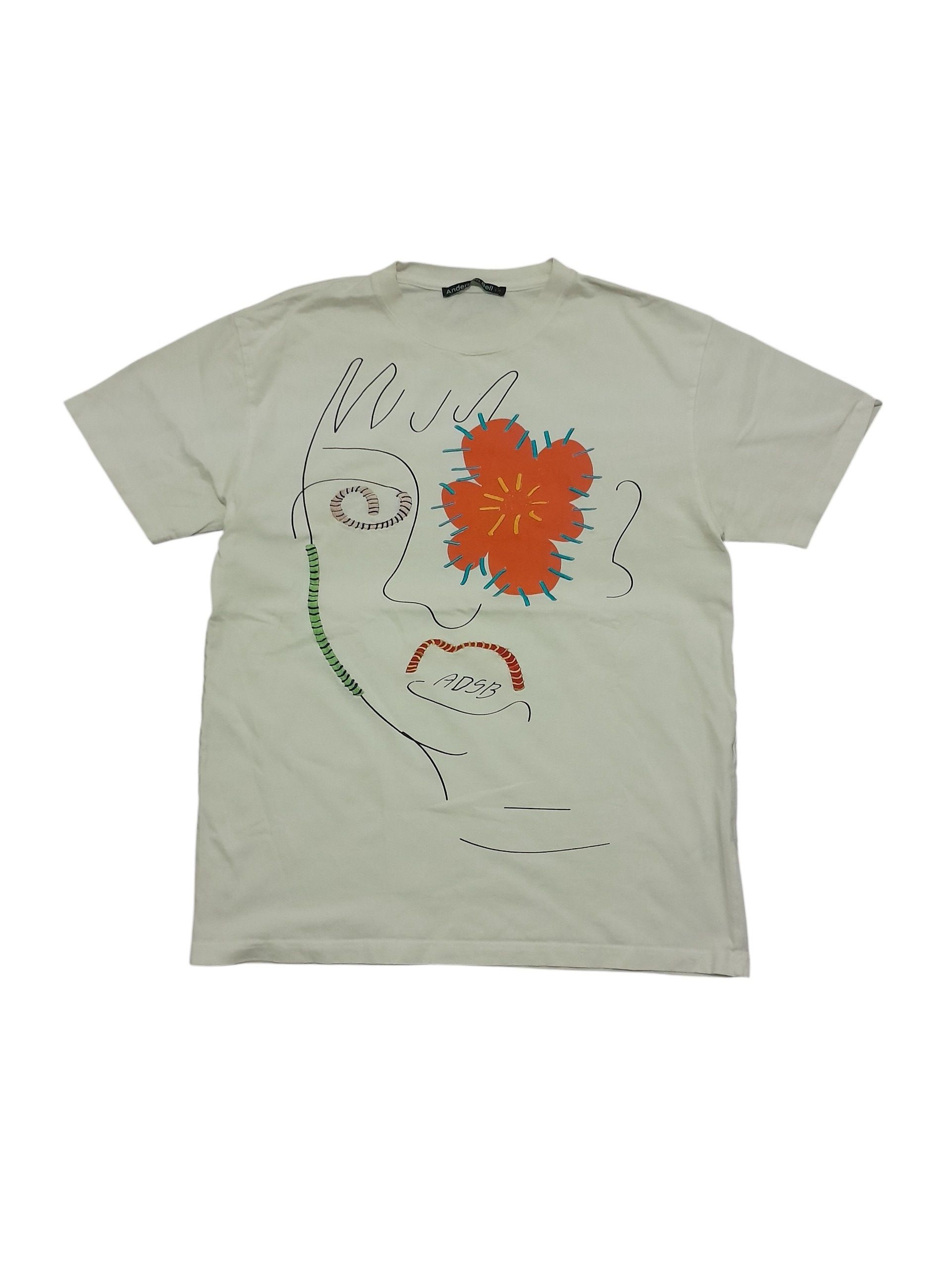 Andersson Bell ADSB Flower man white tee Size US M / EU 48-50 / 2 - 1 Thumbnail