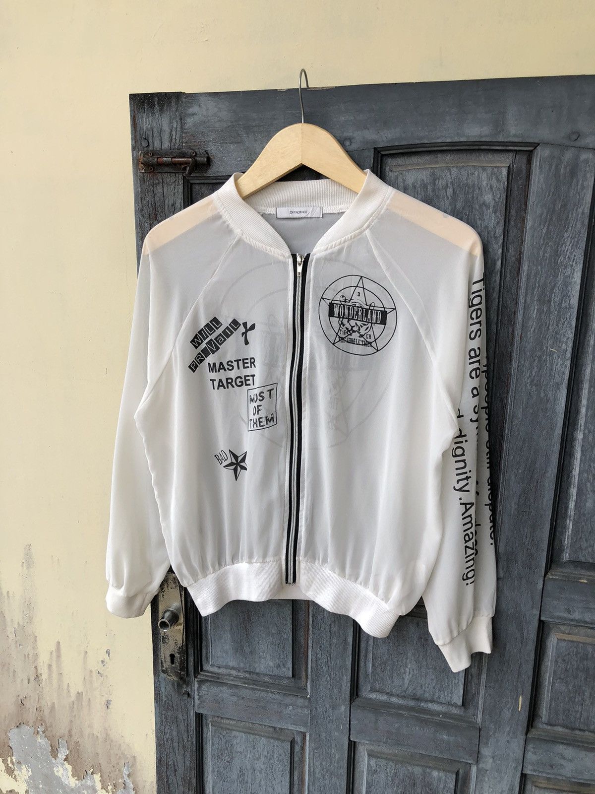 Vintage DecaDenceTransparent Darkness Satanic Style Light Jacket Size US S / EU 44-46 / 1 - 5 Thumbnail