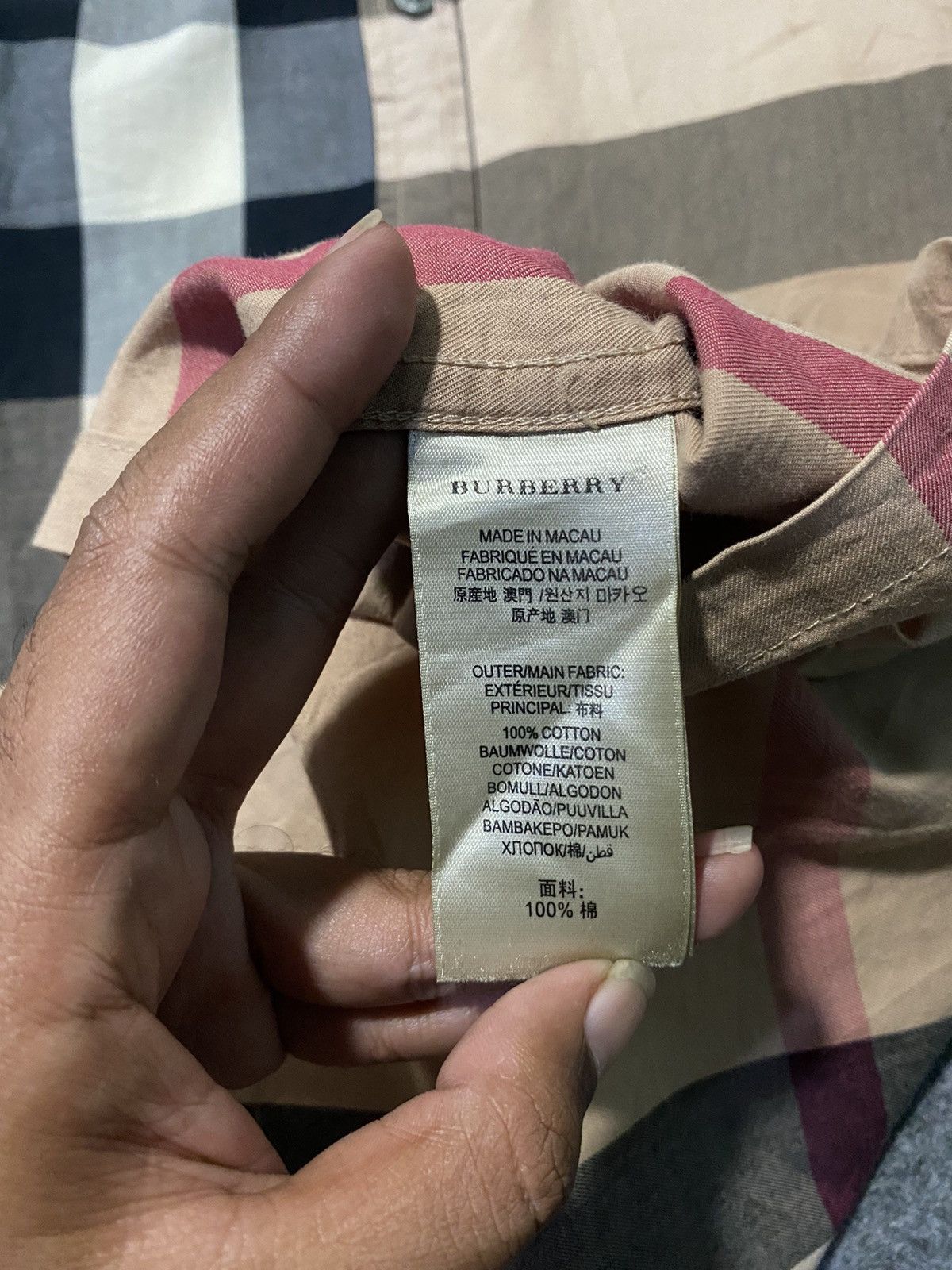 Burberry Burberry Brit Check Long Shirt 🫶 Size US XL / EU 56 / 4 - 11 Thumbnail