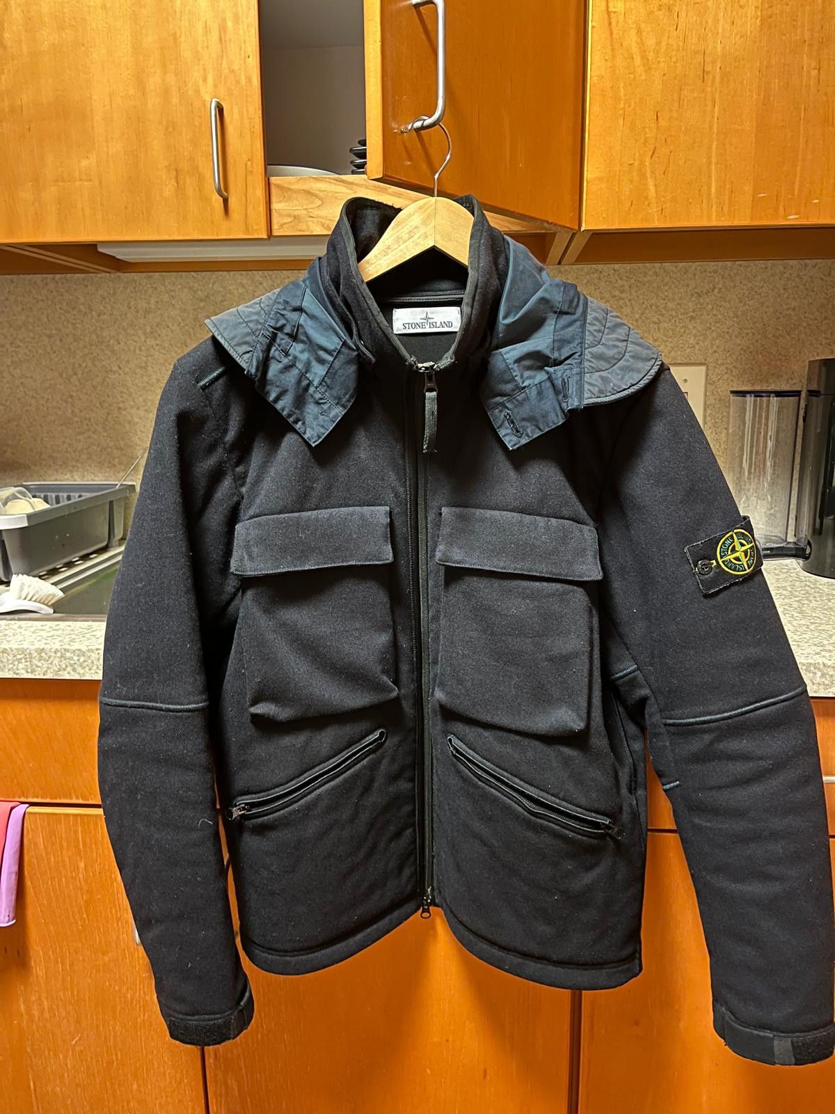 Stone Island Panno R 4L Stretch Jacket w/ Detachable Hood Size US L / EU 52-54 / 3 - 2 Thumbnail