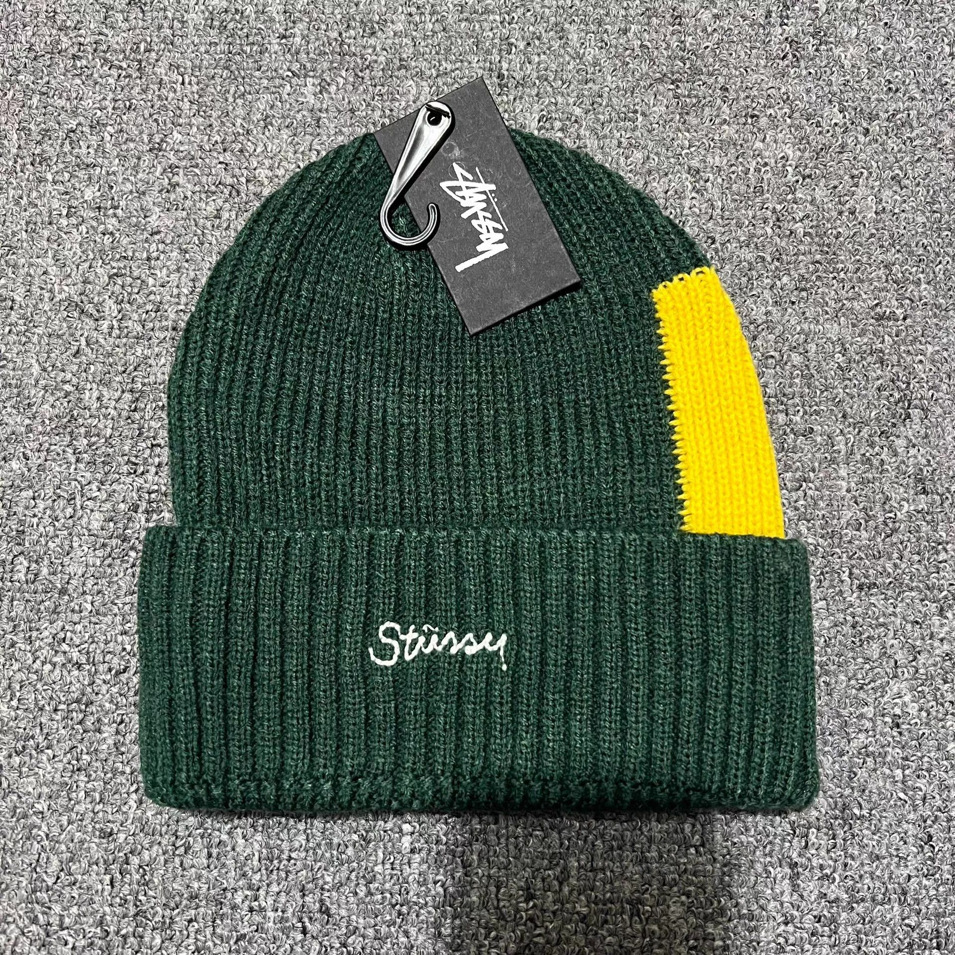 Stussy Stussy vintage contrast patch embroidered knit beanie Q7 Size ONE SIZE - 3 Thumbnail