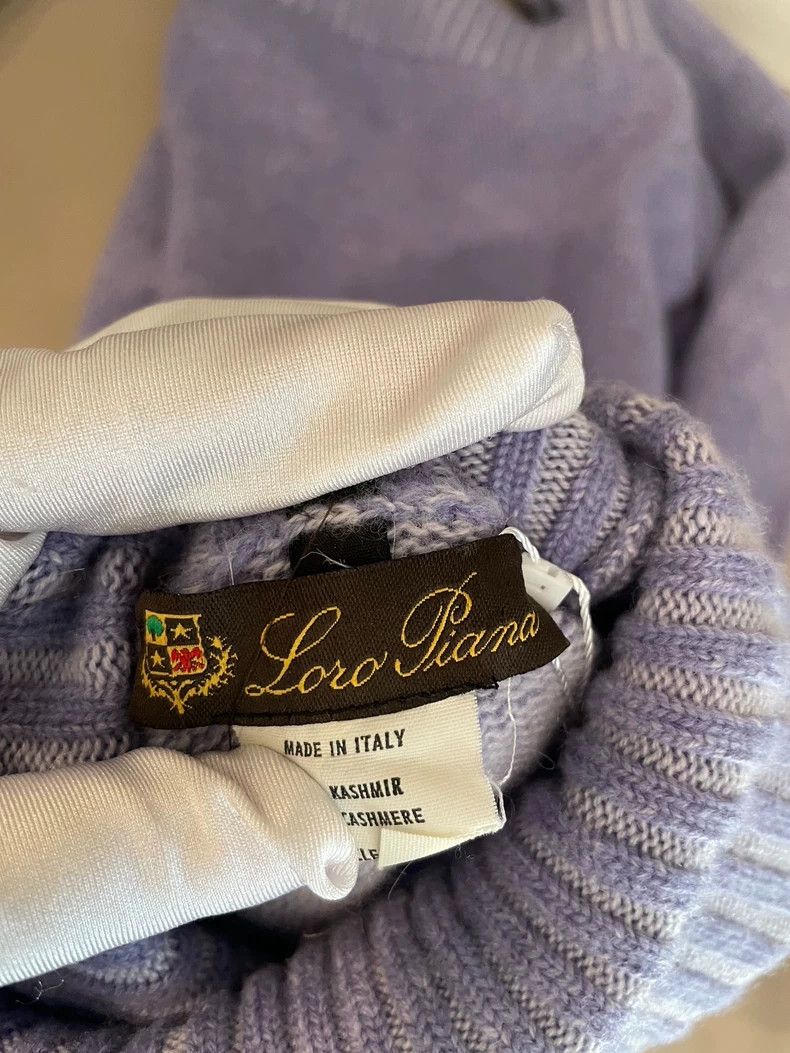 Loro Piana LORO PIANA Purple high collar cashmere sweater Size M / US 6-8 / IT 42-44 - 4 Thumbnail
