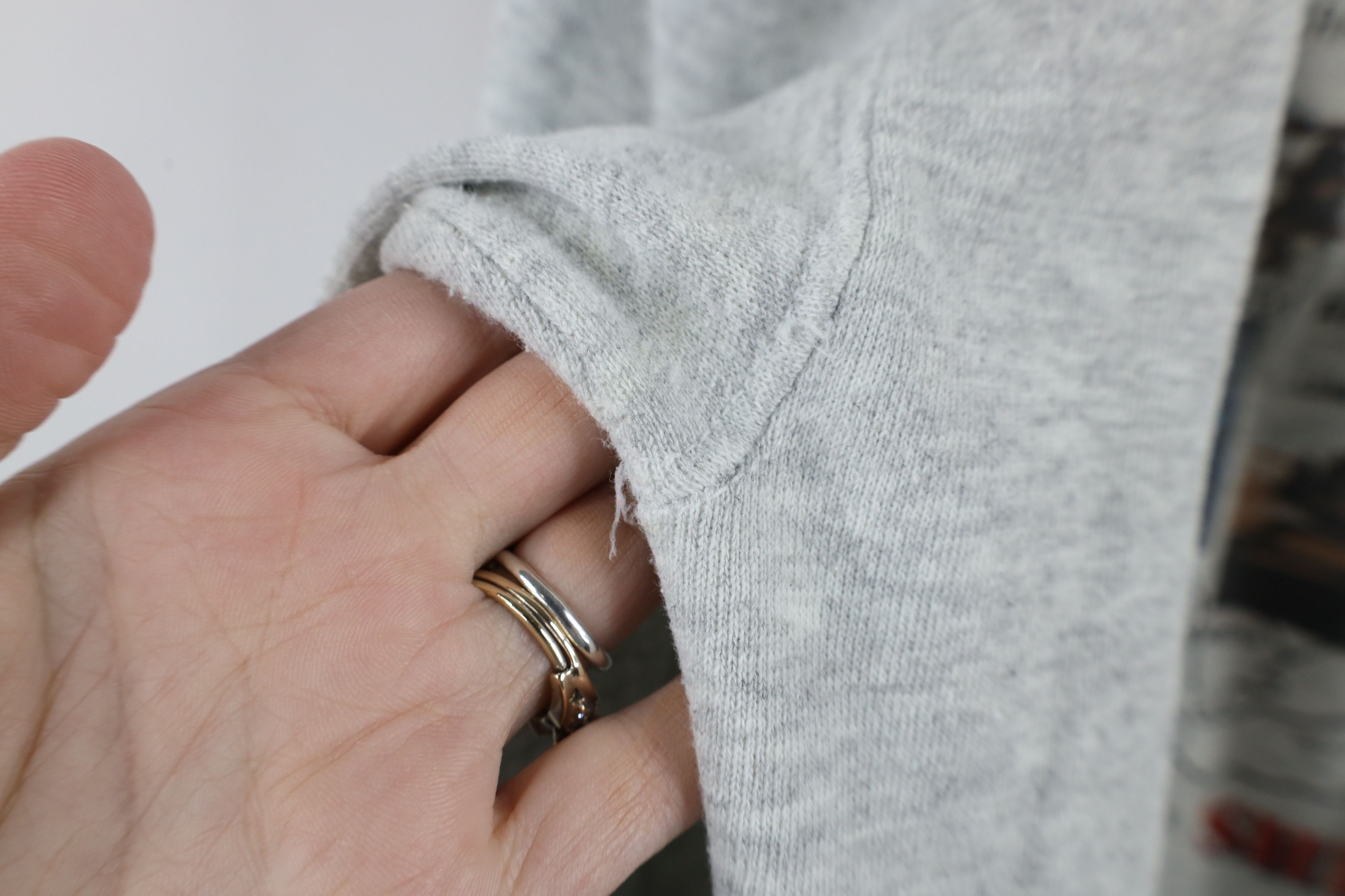 Vintage Vintage 90s Desert Shield Military Sweatshirt Heather Gray Size US XL / EU 56 / 4 - 6 Thumbnail