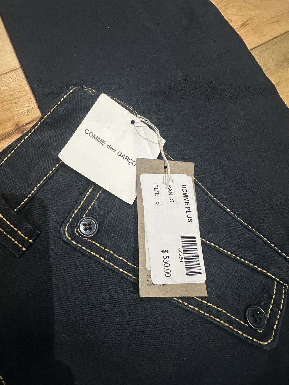 Comme des Garcons Homme Plus SS 2007 CDG Navy Pants Gold Stitching PS-P062 size Small Size US 32 / EU 48 - 7 Thumbnail