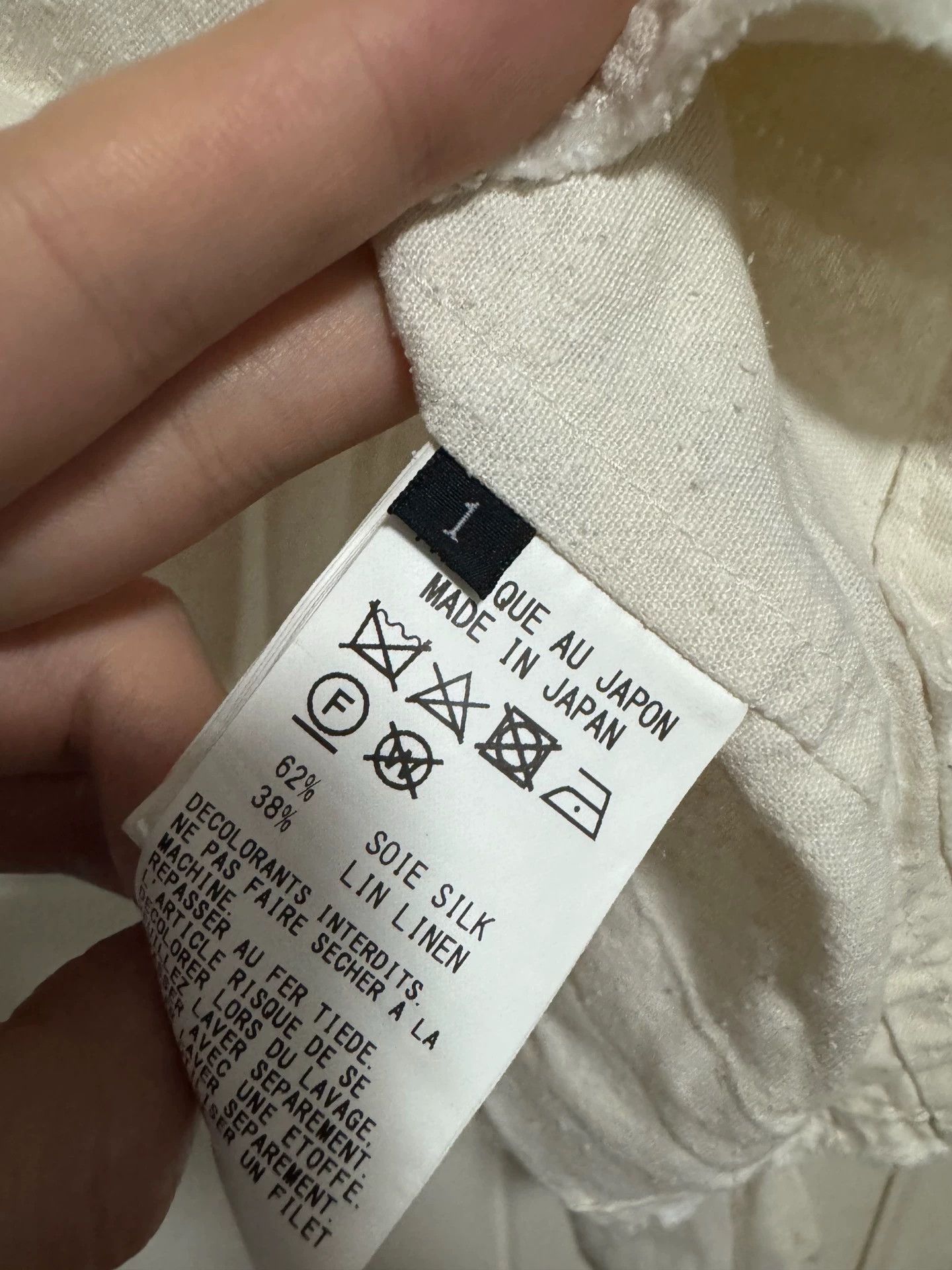 Yohji Yamamoto Yohji Yamamoto Boxy Linen-Silk Jacket Size 1 Washed NWOT Dropped Shoulders Rollable Sleeves Size US S / EU 44-46 / 1 - 6 Thumbnail