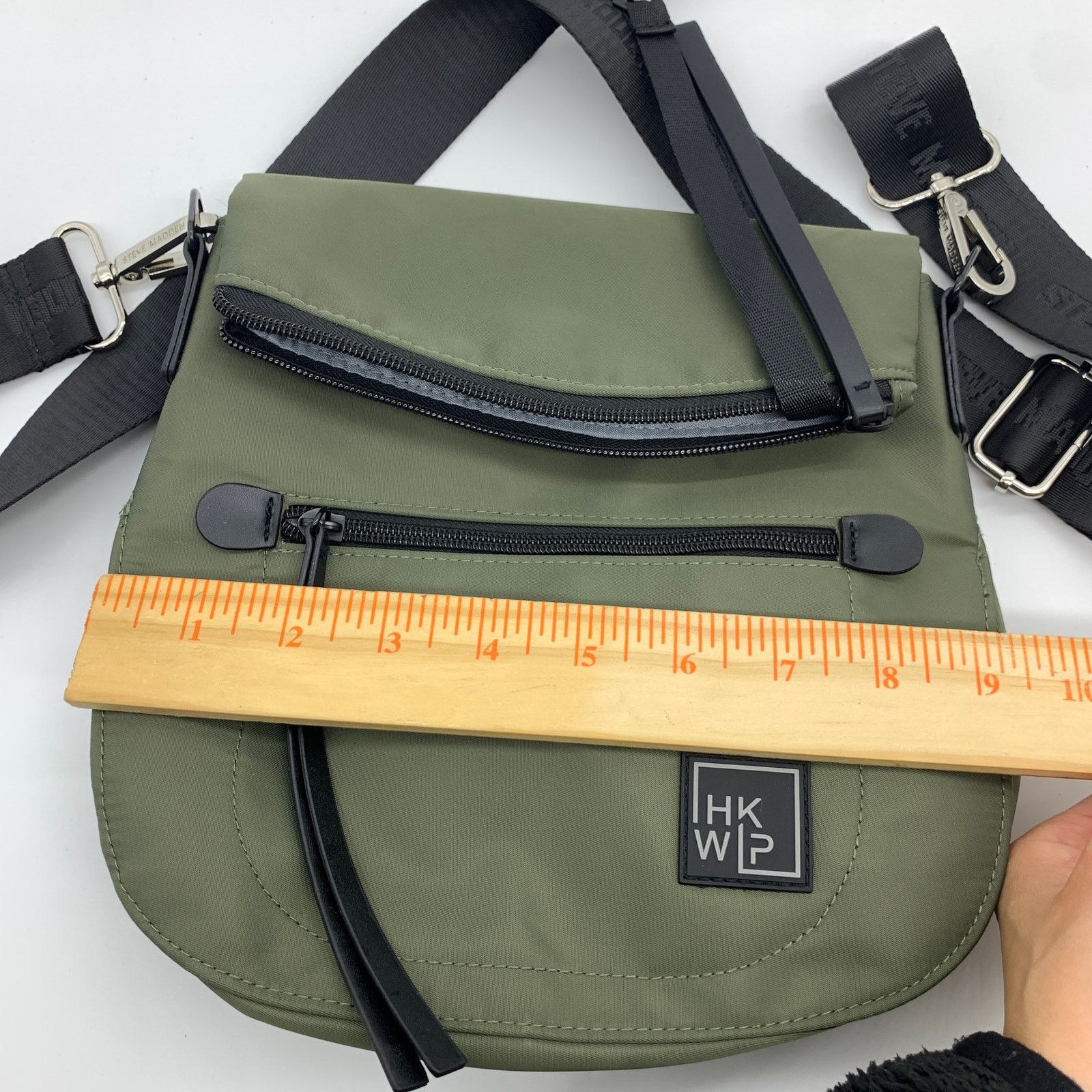 Other IHKWIP Foldover Saddle Crossbody with RFID Green Military Size ONE SIZE - 5 Thumbnail