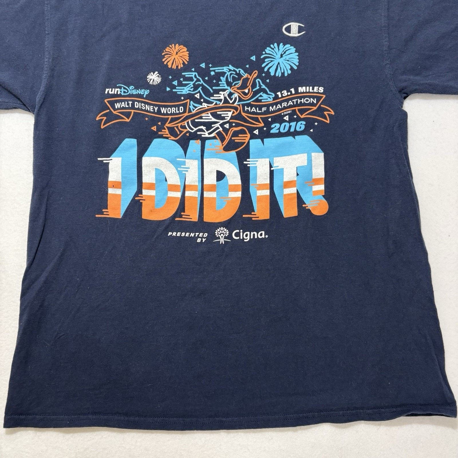 Champion RunDisney Champion Large 2016 Half Marathon T Shirt Size US L / EU 52-54 / 3 - 7 Thumbnail