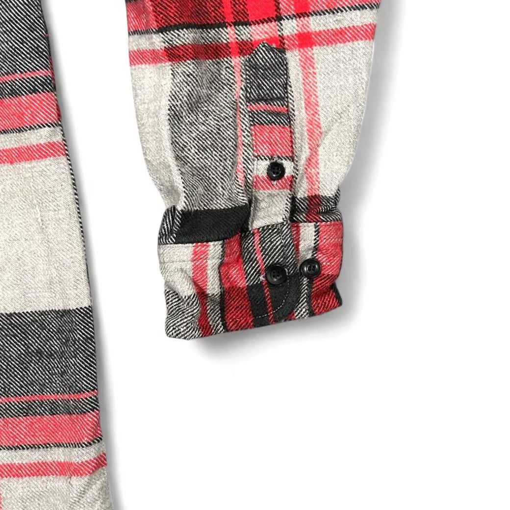 McGregor VINTAGE McGregor Shirt Adult LARGE TALL Gray Plaid Flannel Cotton Workwear 80s Size US L / EU 52-54 / 3 - 6 Thumbnail