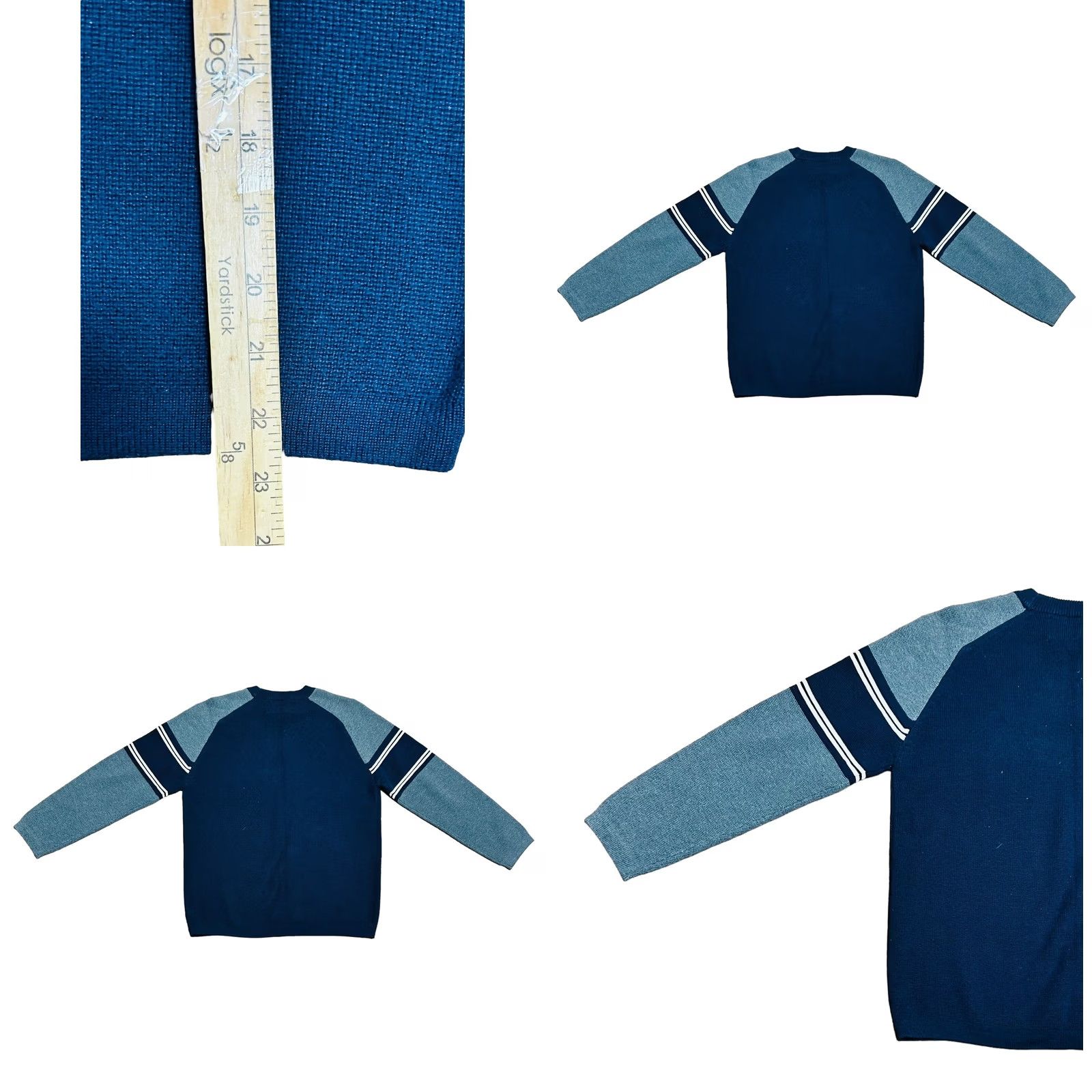 Abercrombie & Fitch VINTAGE Abercrombie & Fitch Original Goods 92 Pullover Sweater Adult Large Blue Gray Knitted Y2K Mens Size US L / EU 52-54 / 3 - 8 Thumbnail