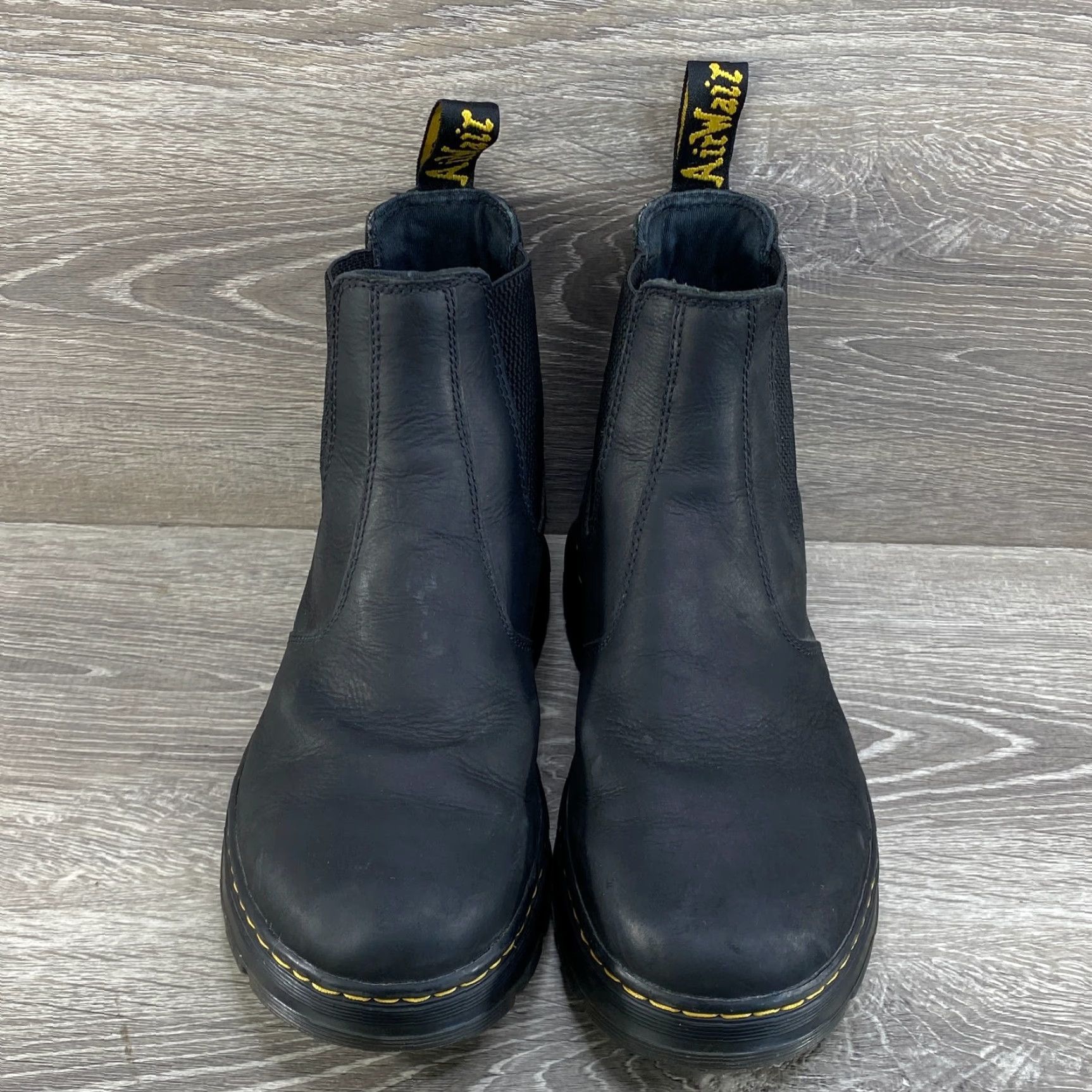 Dr. Martens Dr. Martens Chelsea Unisex Boots Leather Black 9 Mens 10 Womens Embury AirWair Chelsea Ankle Boots Size US 8 / IT 38 - 3 Thumbnail