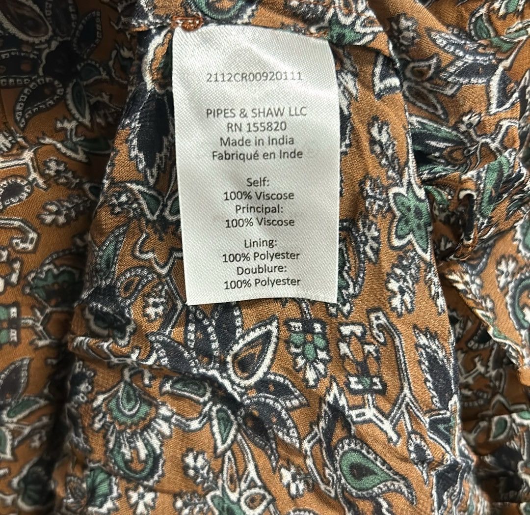 Veronica Beard VERONICA BEARD TUNIS FLORAL AND PAISLEY PRINT MIDI DRESS Size L / US 10 / IT 46 - 10 Thumbnail
