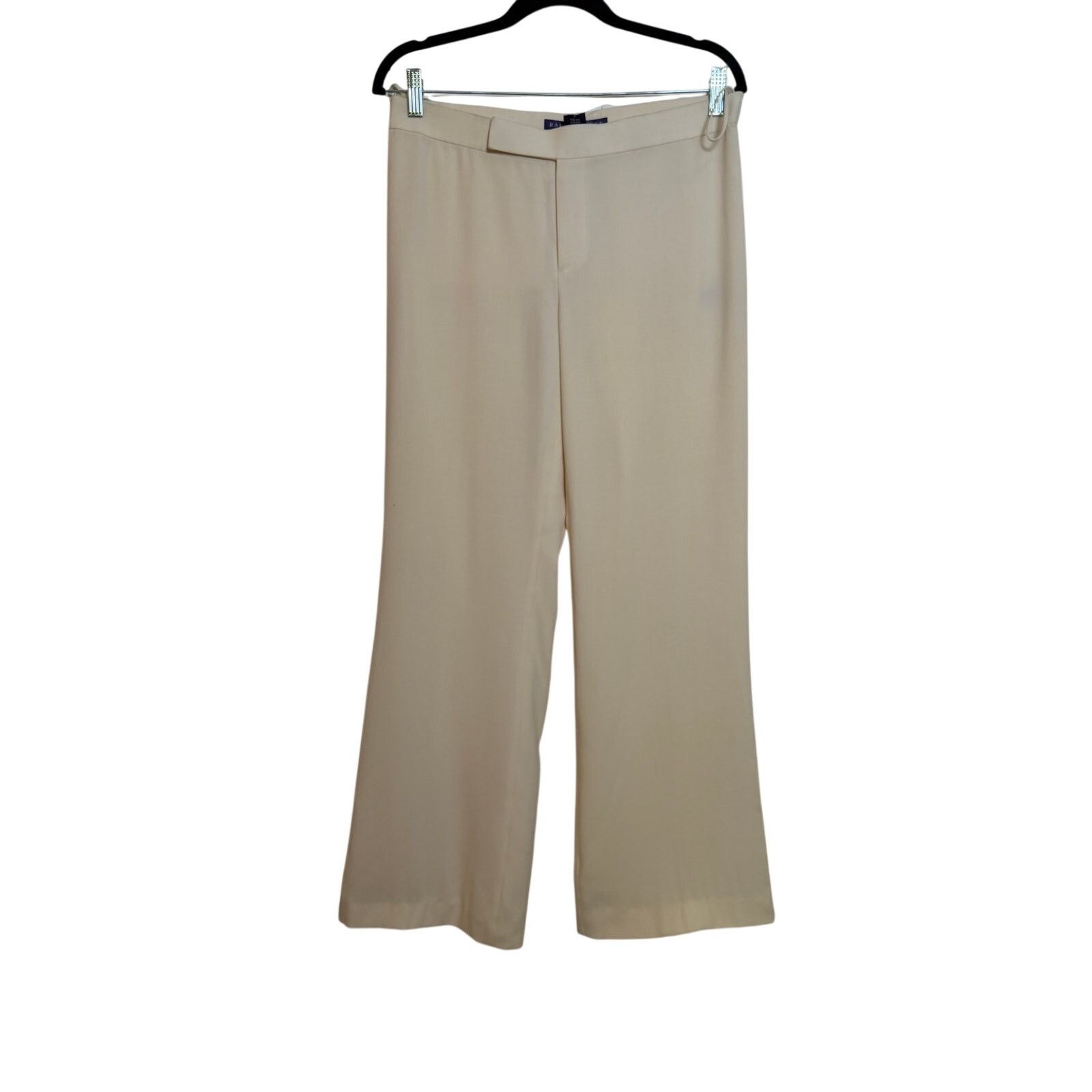 Ralph Lauren Purple Label Ralph Lauren Purple Label Women's Off-White Dean Wool Pants Size 30" / US 8 / IT 44 - 1 Thumbnail