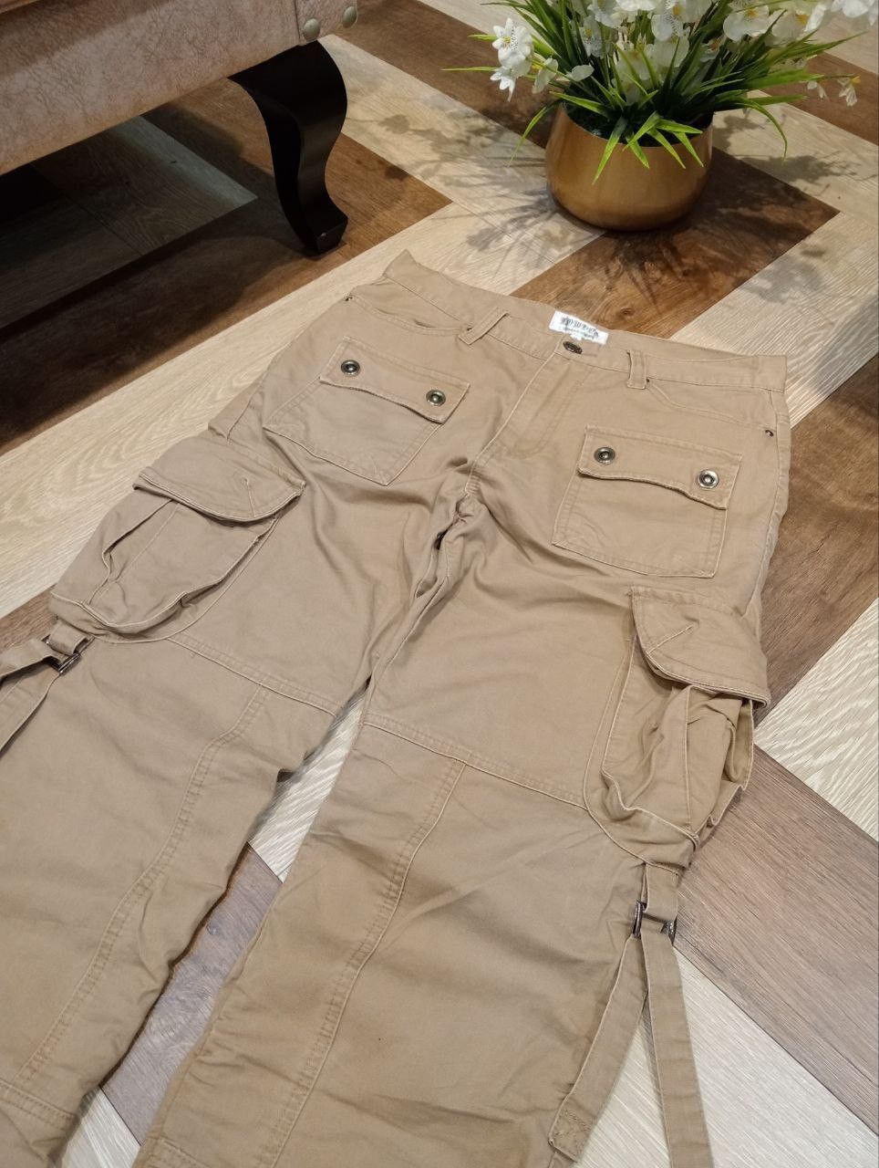 LOWBOX LOWBOX JAPAN MULTIPOCKET WRINKLE BANDAGE PANTS Size US 32 / EU 48 - 4 Thumbnail