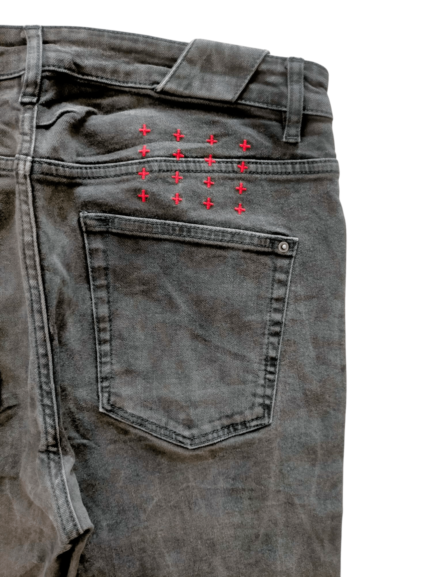 Ksubi Ksubi Jeans Stretch Black/Red Denim Size US 32 / EU 48 - 9 Thumbnail