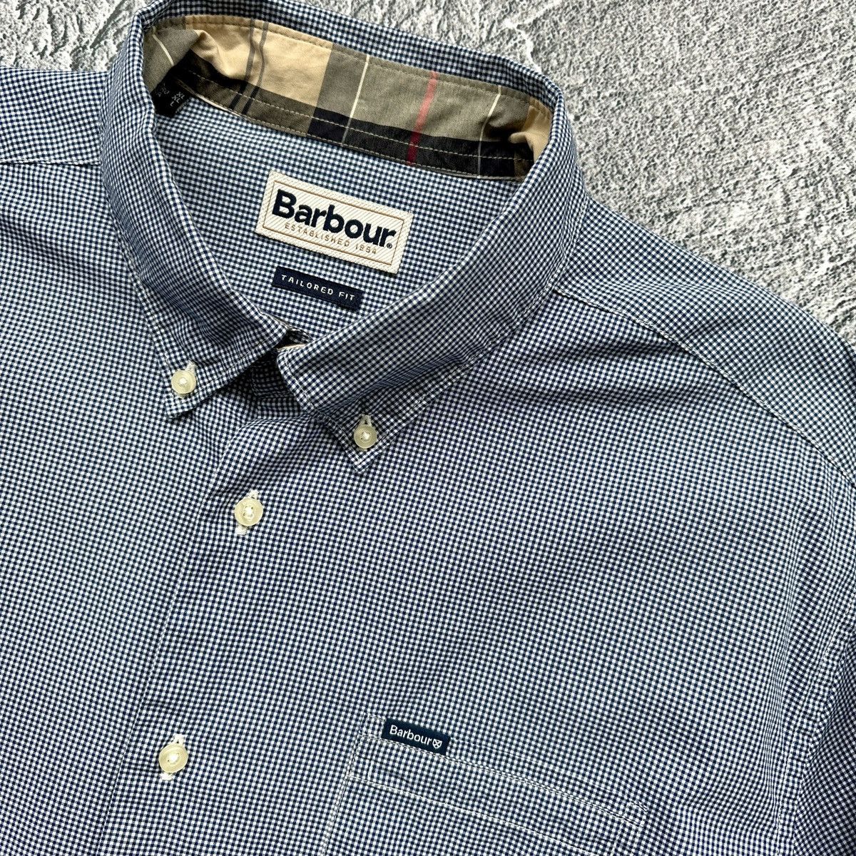 Barbour Men’s Barbour Shirts Button Up Plaid Light Blue Size: XL Size US XL / EU 56 / 4 - 6 Thumbnail