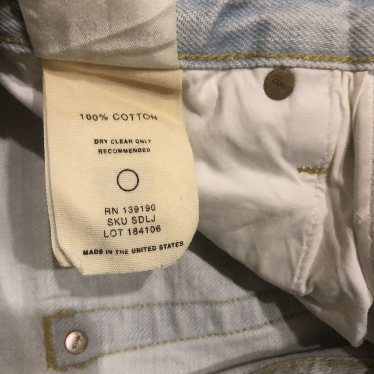 Fear of God Fifth Collection selvedge Fear Of God Skinny Button Jeans Size US 28 / EU 44 - 15 Thumbnail