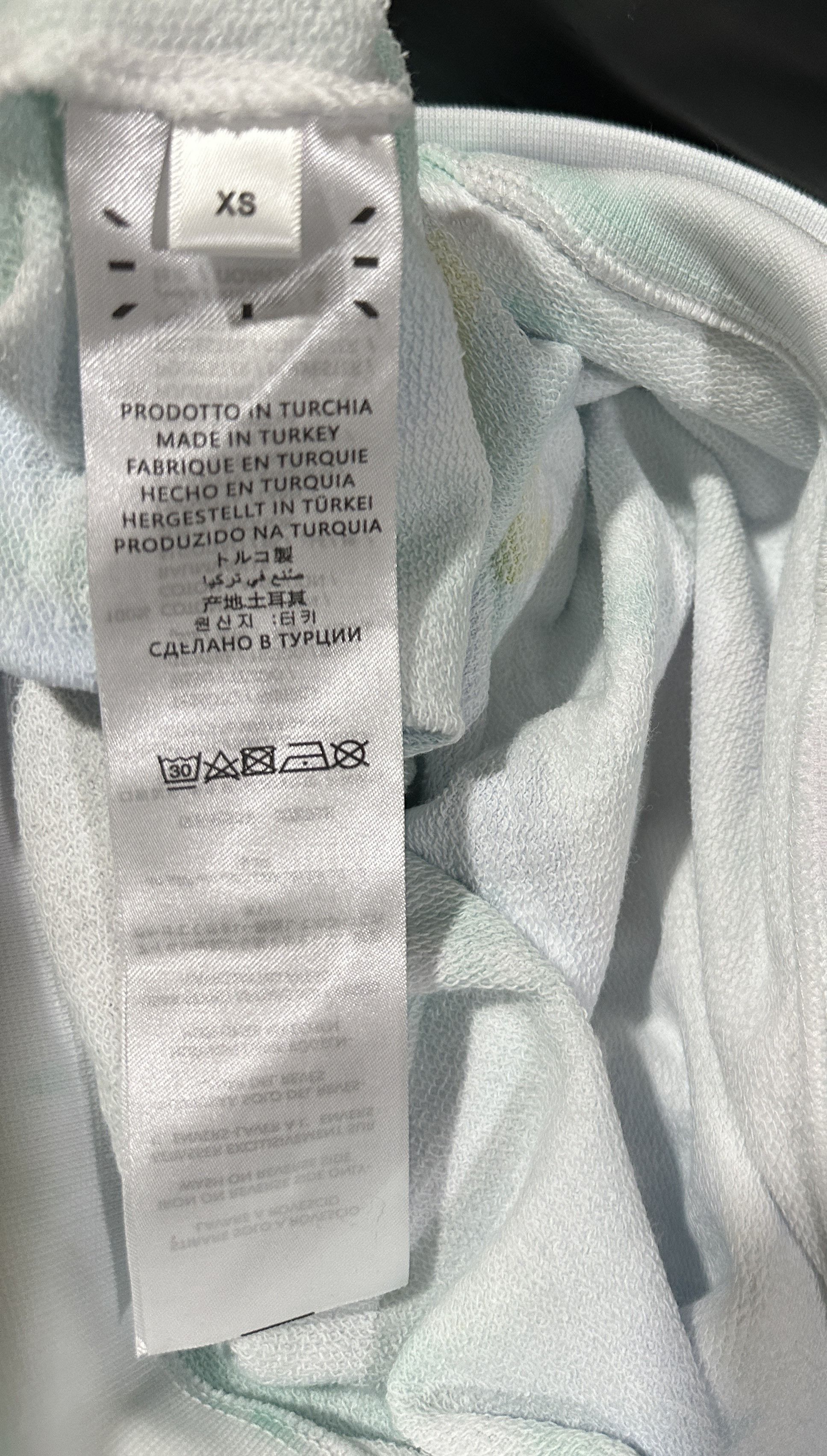 Alexander McQueen × MCQ Blue Tie-Dye Earth Up Hoodie Size XS / US 0-2 / IT 36-38 - 7 Thumbnail