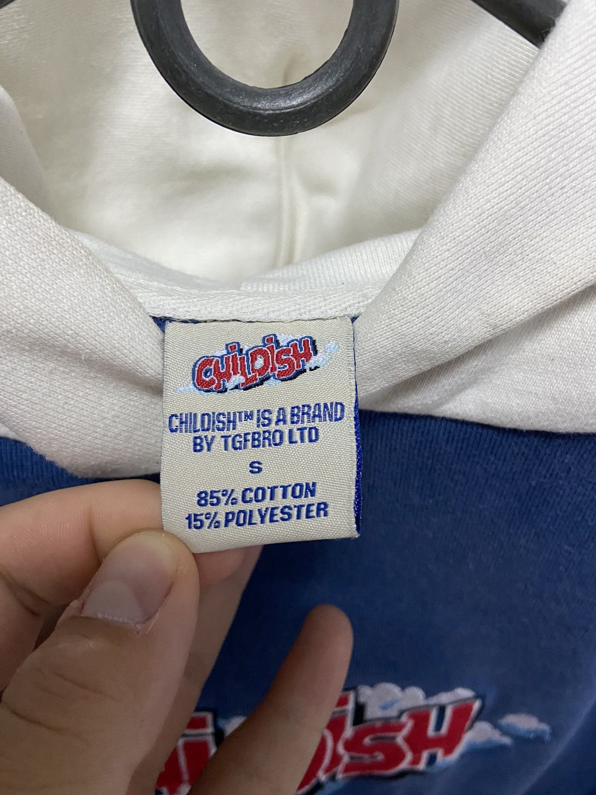 Japanese Brand × Vintage Childish Hoodie Big Logo Vintage Print Skateboarding Y2k Sk8 Size US S / EU 44-46 / 1 - 6 Thumbnail