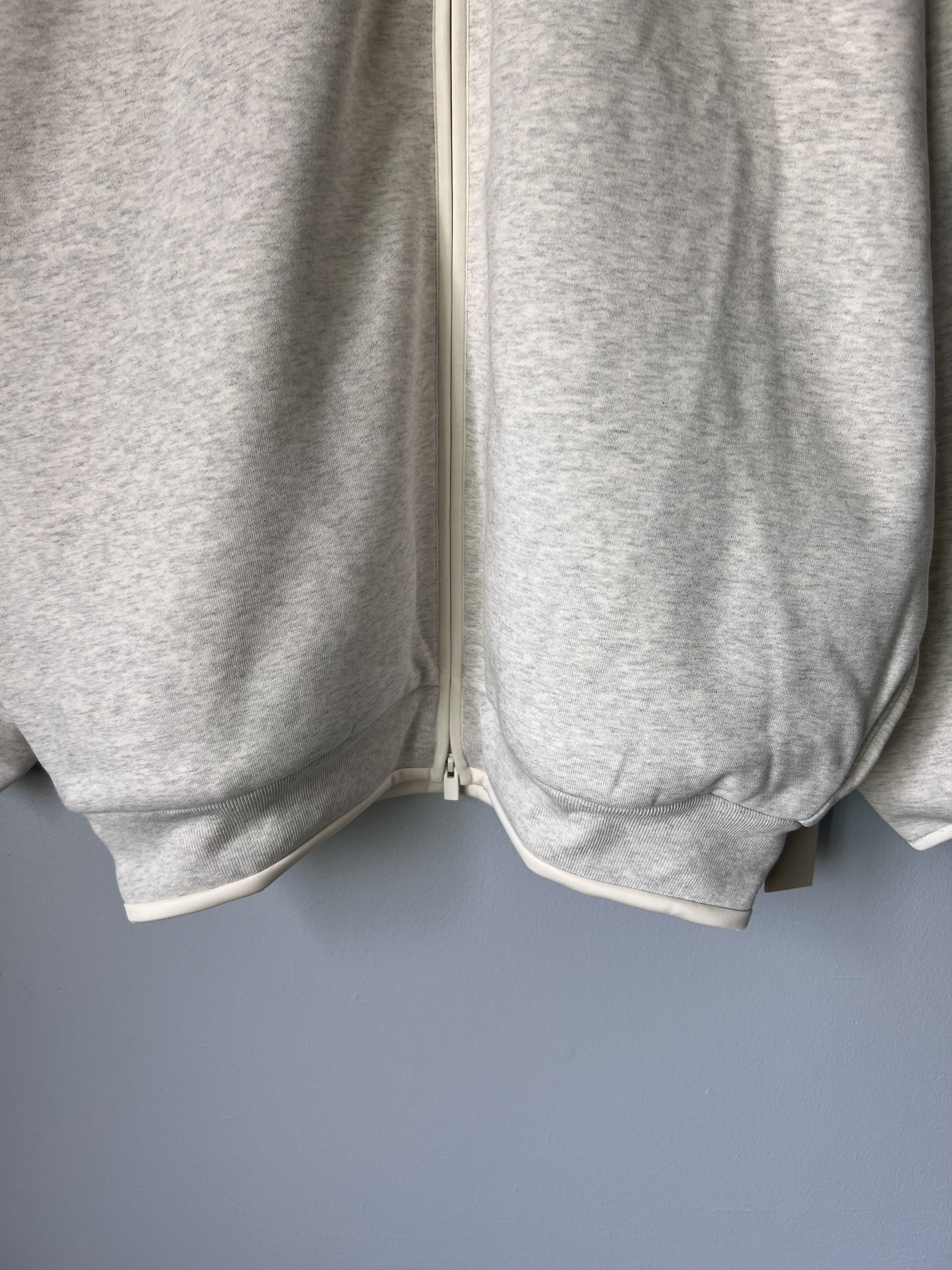 Adidas × Fear of God Adidas Fear of God Athletics Fleece Track Jacket in Oatmeal Size US L / EU 52-54 / 3 - 3 Thumbnail