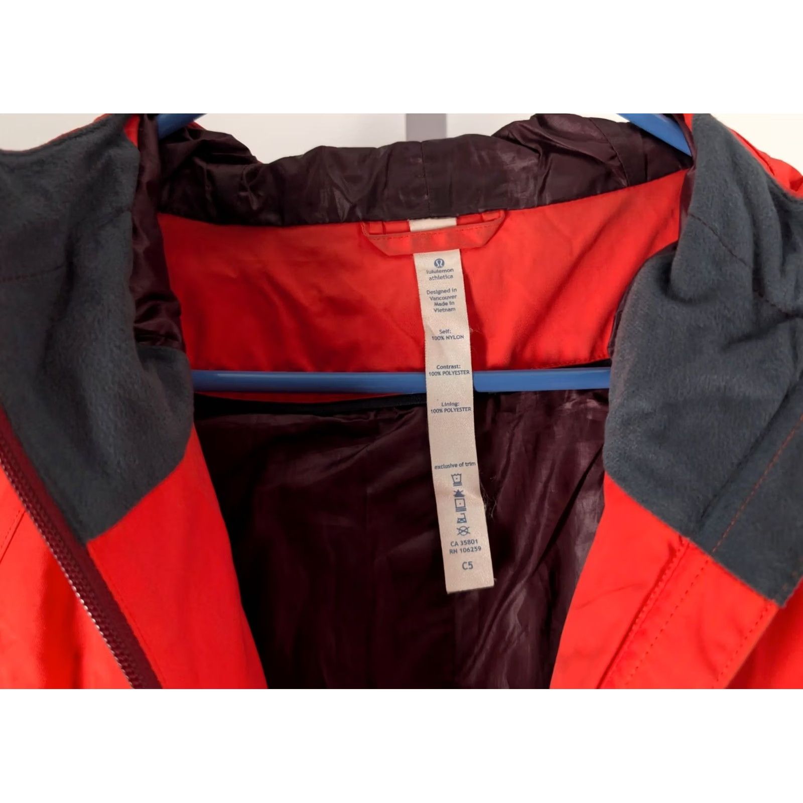 Lululemon Lululemon Rain Jacket Trench Coat Hooded Orange Zip Up Long Parka Women Size 8 XS? Size M / US 6-8 / IT 42-44 - 4 Thumbnail