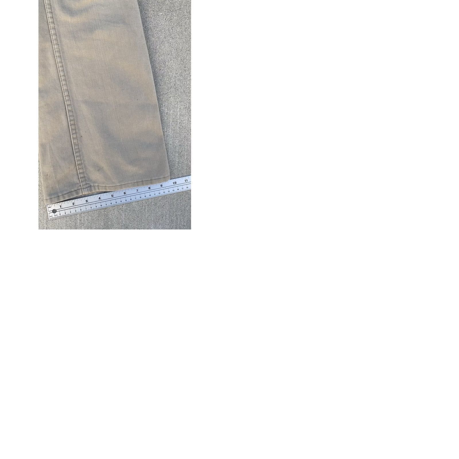 Levi's VINTAGE Levi’s Beige Tan White Tab Flare Pants 30x34 70s Talon 42 Zip Mens Womens Size 30" / US 8 / IT 44 - 12 Thumbnail
