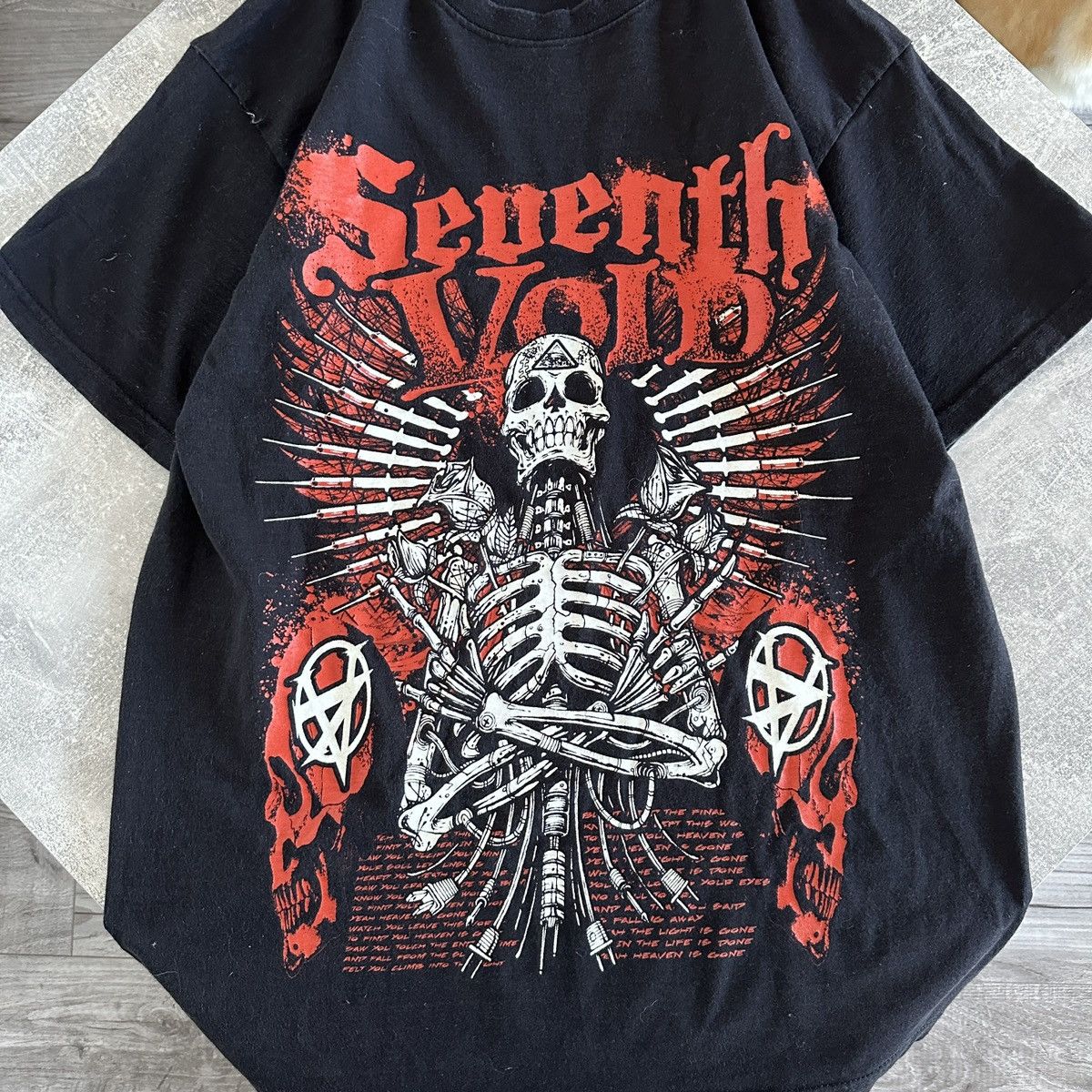 Band Tees Vintage 00s Seventh Void doom metal band tee y2k rare rock Size US M / EU 48-50 / 2 - 3 Thumbnail