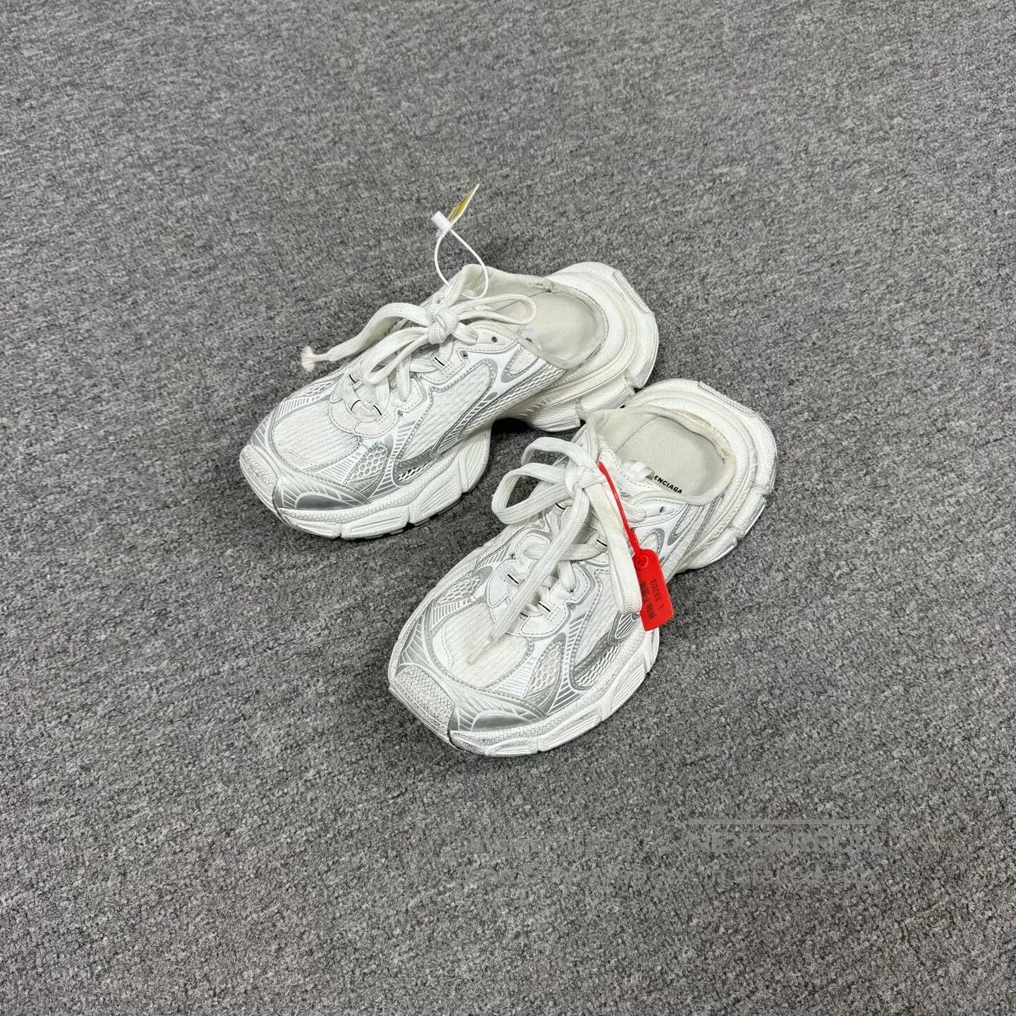Balenciaga Balenciaga 3XL Mule White mesh half-oversized dad shoes| Size US 7 / EU 40 - 1 Thumbnail