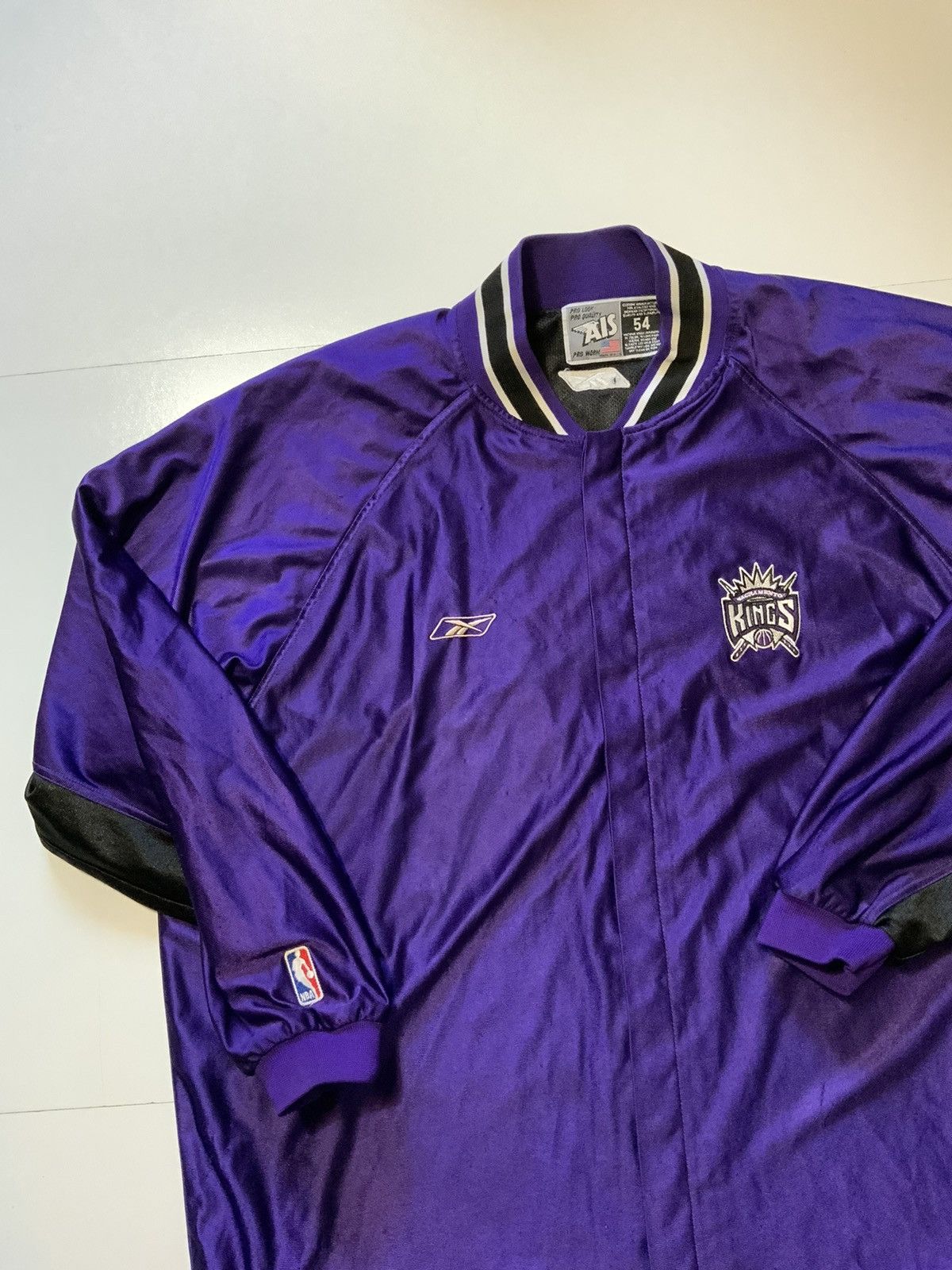 NBA × Reebok × Vintage VTG Sacramento Kings Player Issue Warm Up Shooting Jacket Size US XXL / EU 58 / 5 - 3 Thumbnail