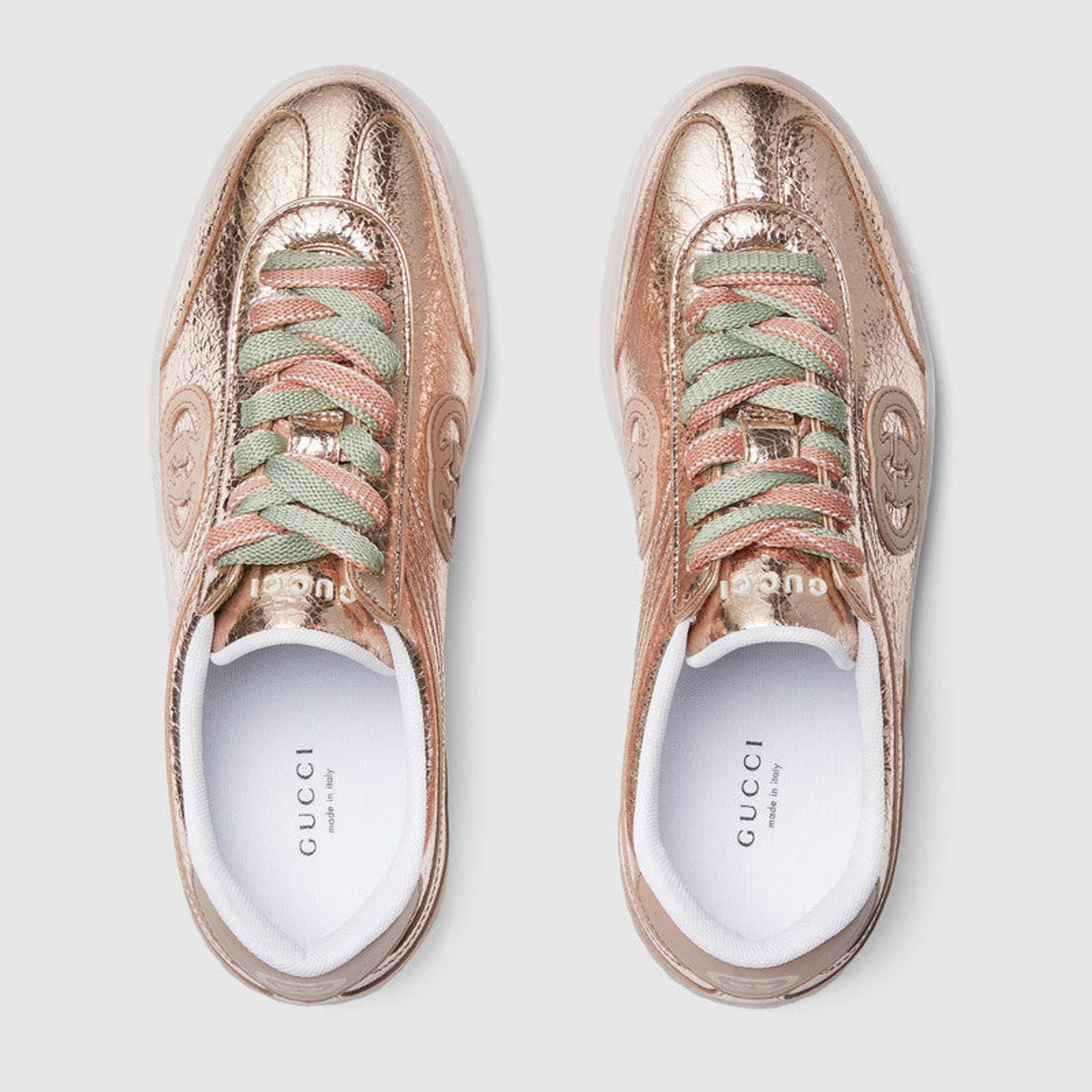 Gucci Gucci G75 Metallic Sneakers Size US 7.5 / IT 37.5 - 3 Thumbnail