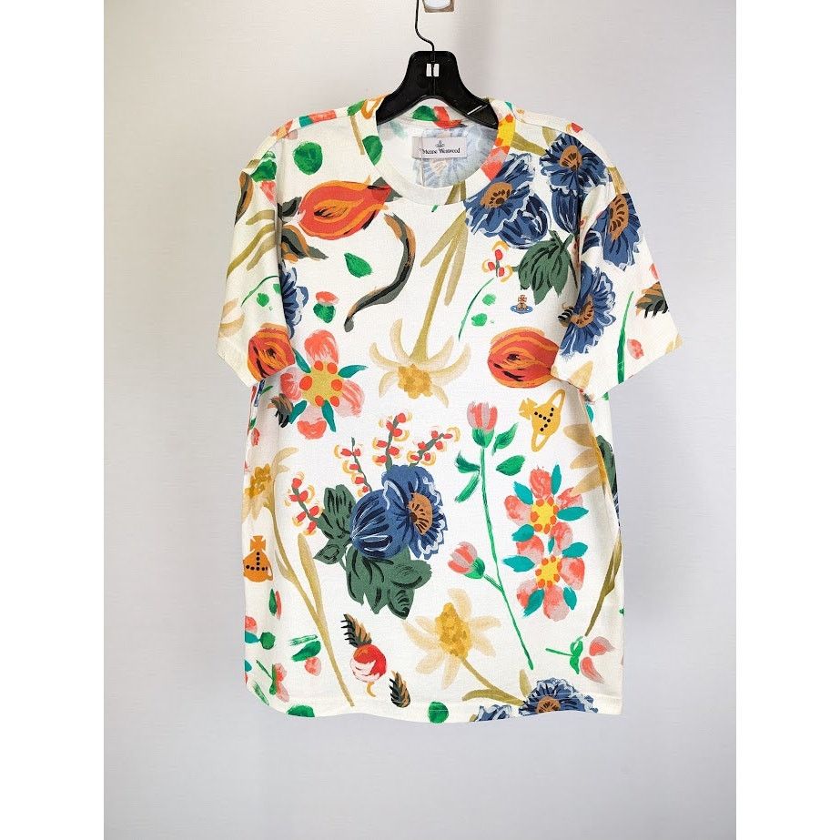 Vivienne Westwood o1rshd1 Classic T-Shirt Folklore Flower in Multicolor Size US M / EU 48-50 / 2 - 1 Thumbnail