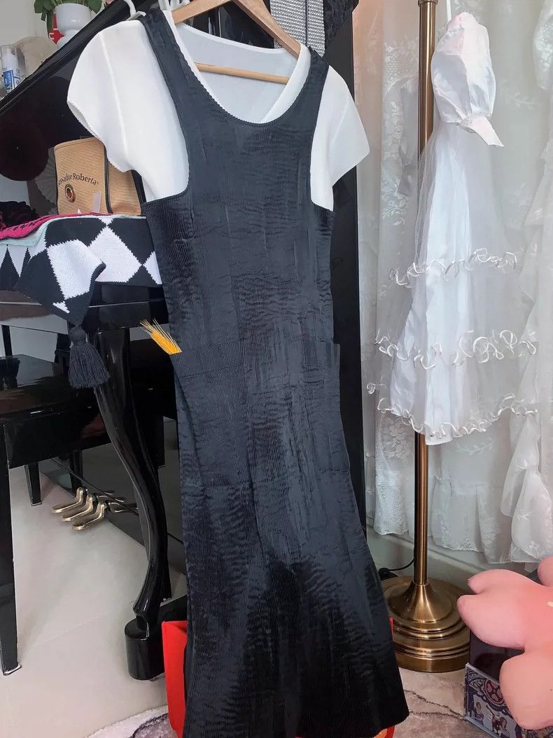 Issey Miyake issey miyake Black vest skirt 2506-Nextarrow Size M / US 6-8 / IT 42-44 - 9 Thumbnail