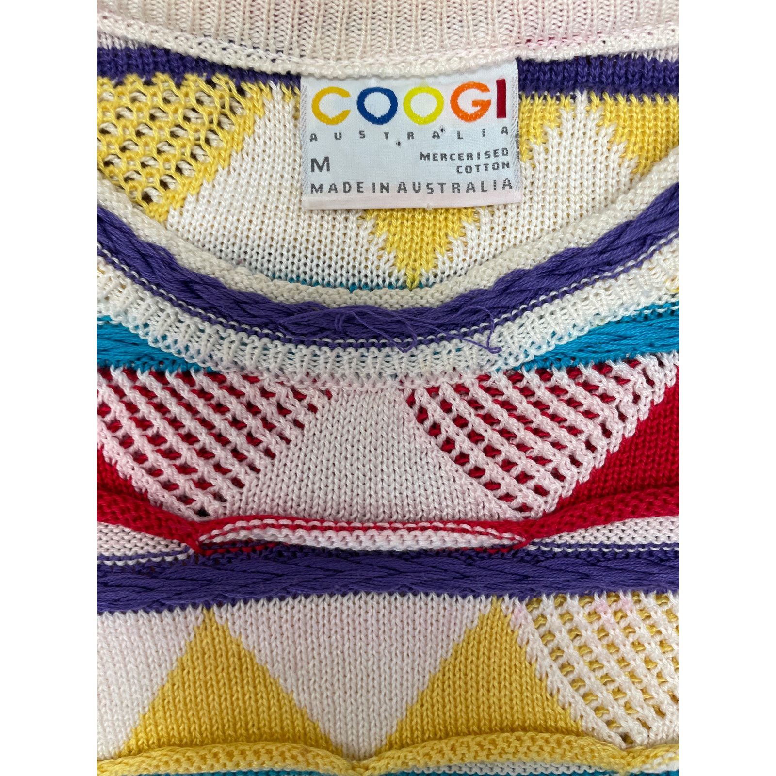 Coogi Vintage 1990's Coogi Geometric Pullover Knitted Sweater M Size US M / EU 48-50 / 2 - 2 Thumbnail
